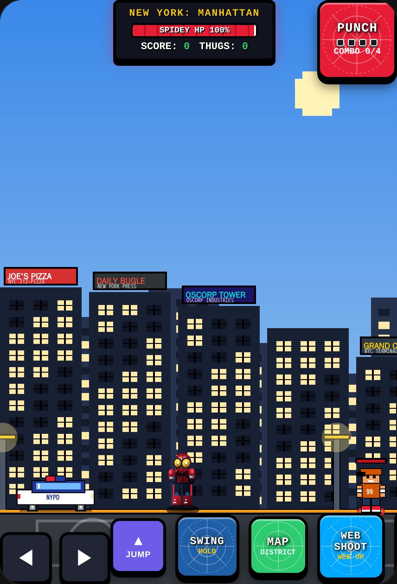 Pixel Web-Slinger: City Defender cover