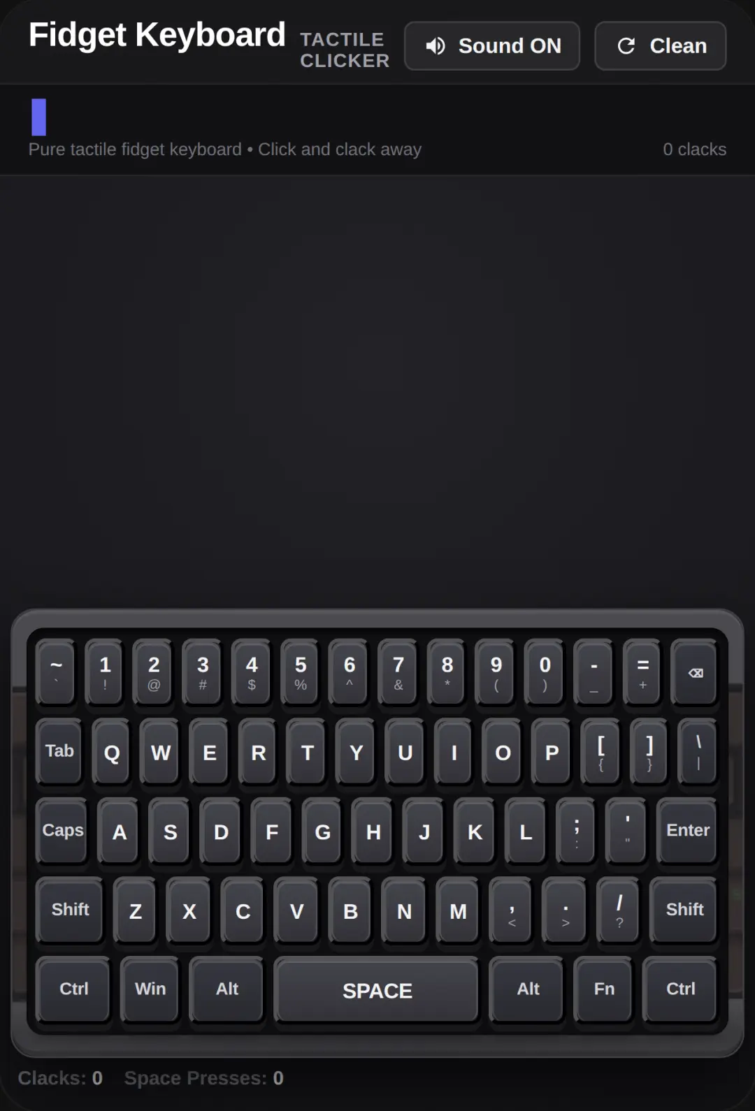 Fidget Keyboard cover