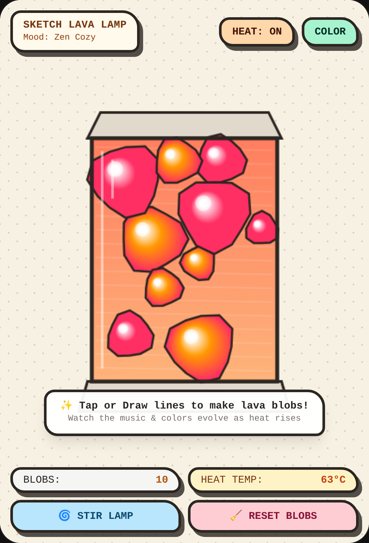 Sketchbook Lava Lamp cover