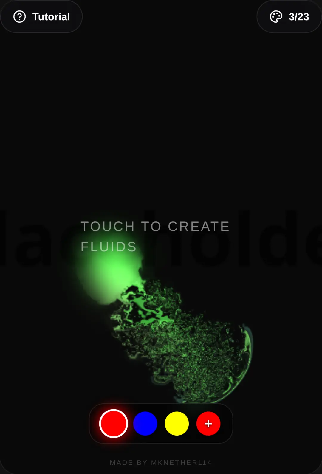 Neon Fluid Sandbox