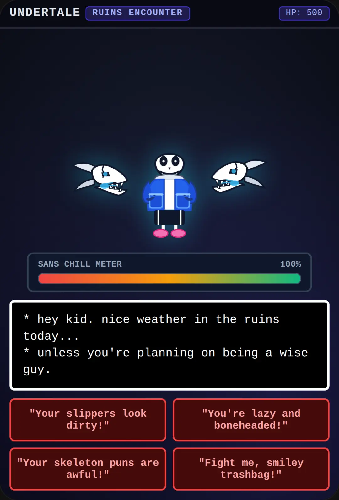 Undertale: Sans Ruins Showdown cover
