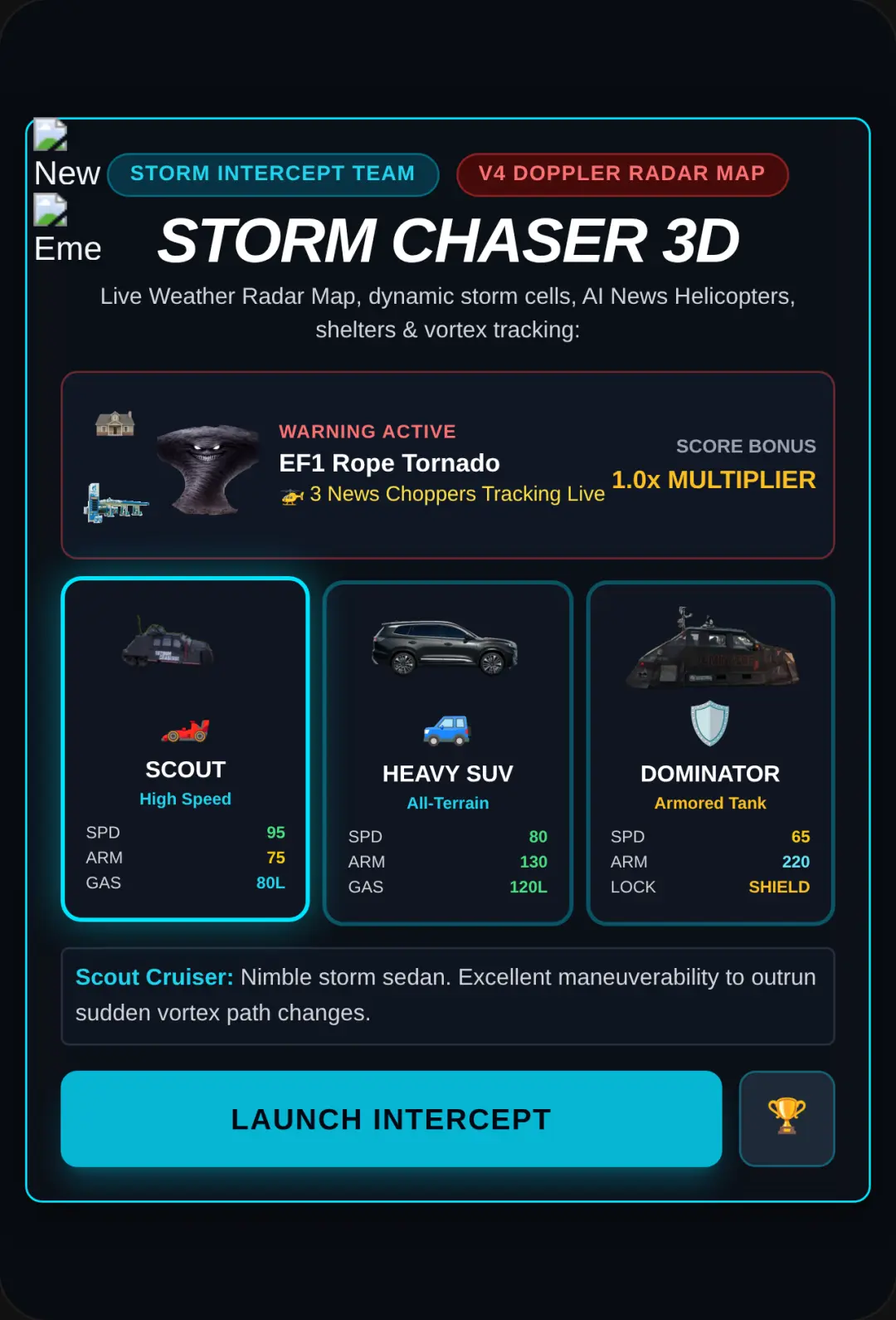 Storm Chaser 3D - Version 4 cover