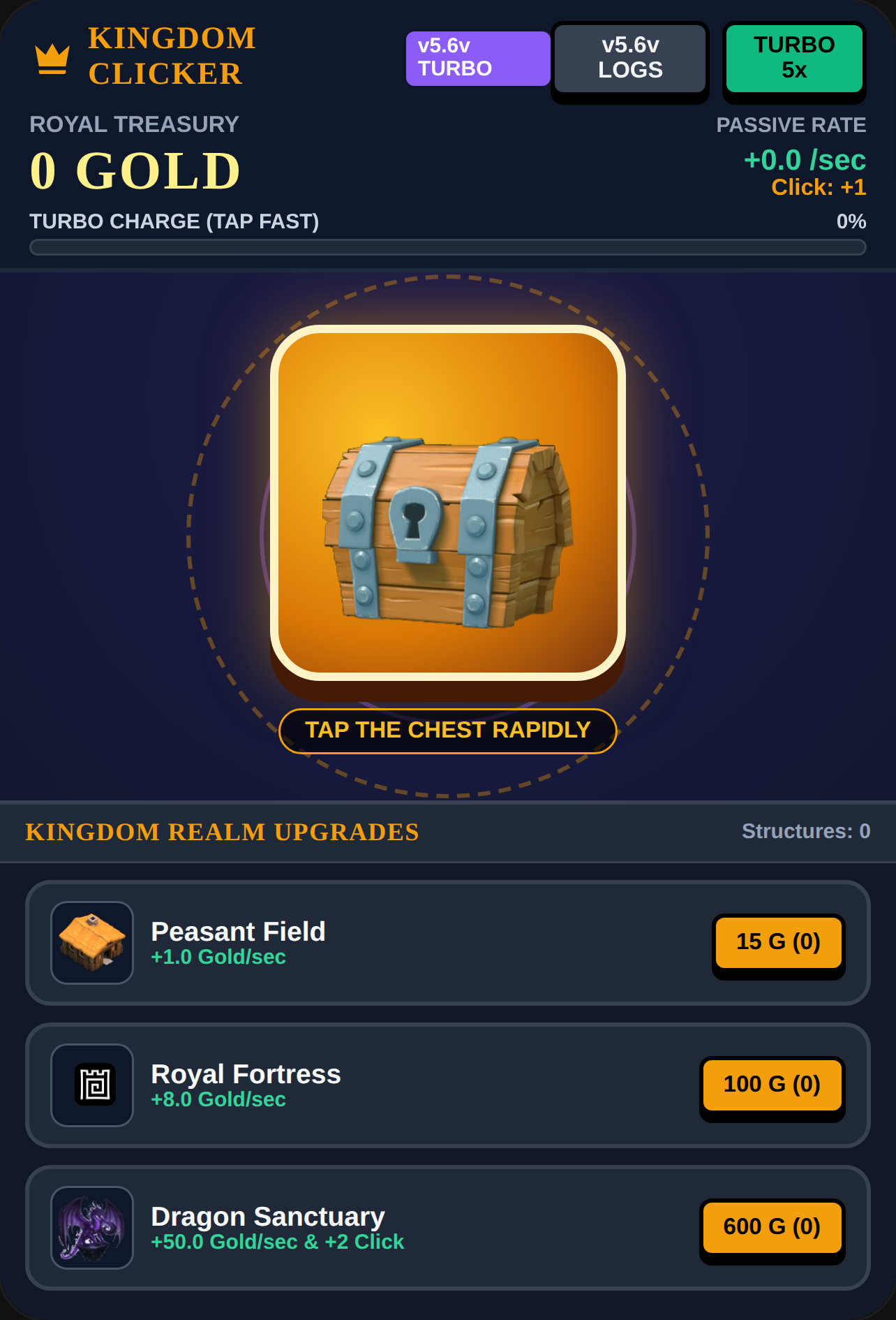 Kingdom Clicker v5.6v Turbo cover