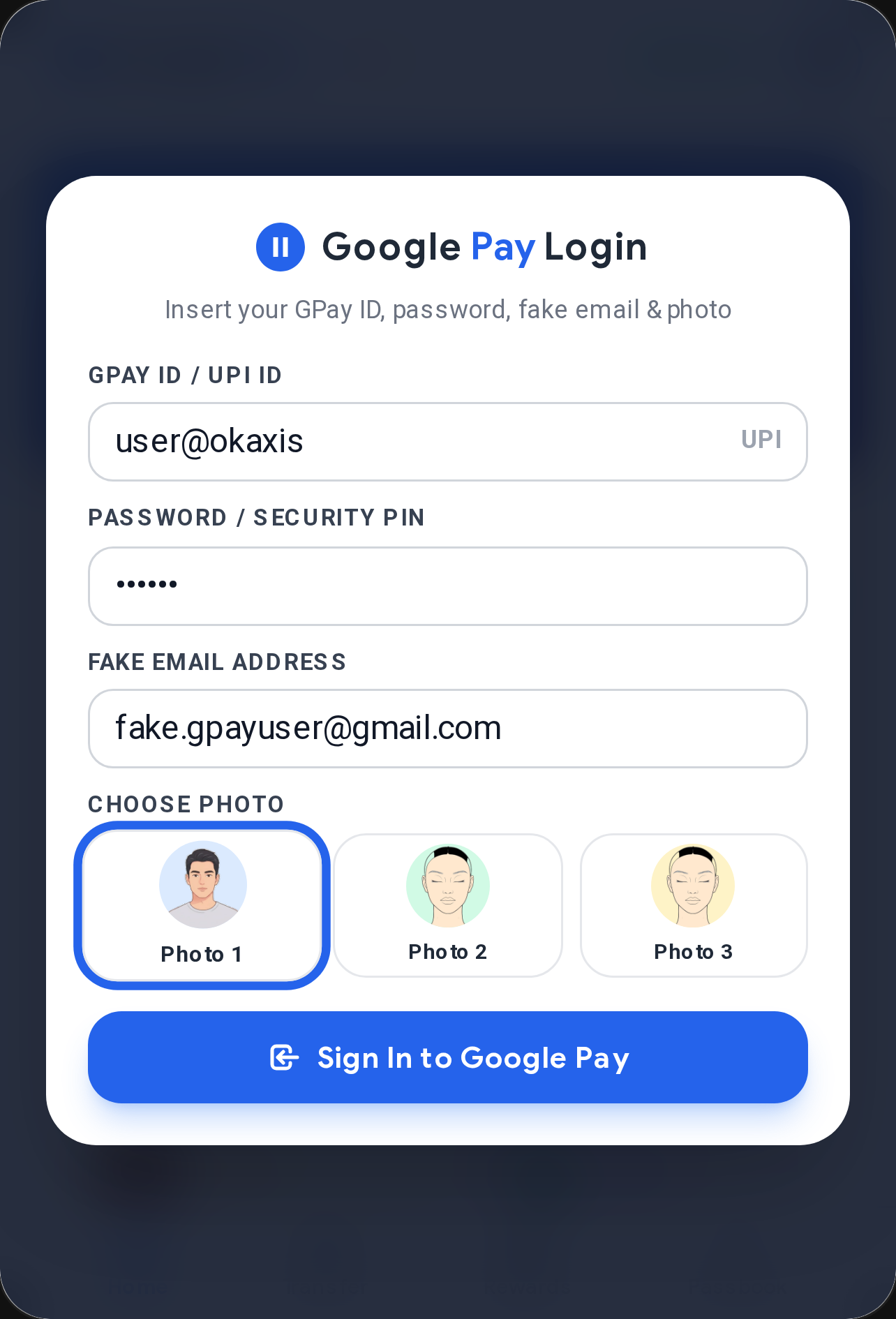 G Pay — Payment Simulator cover