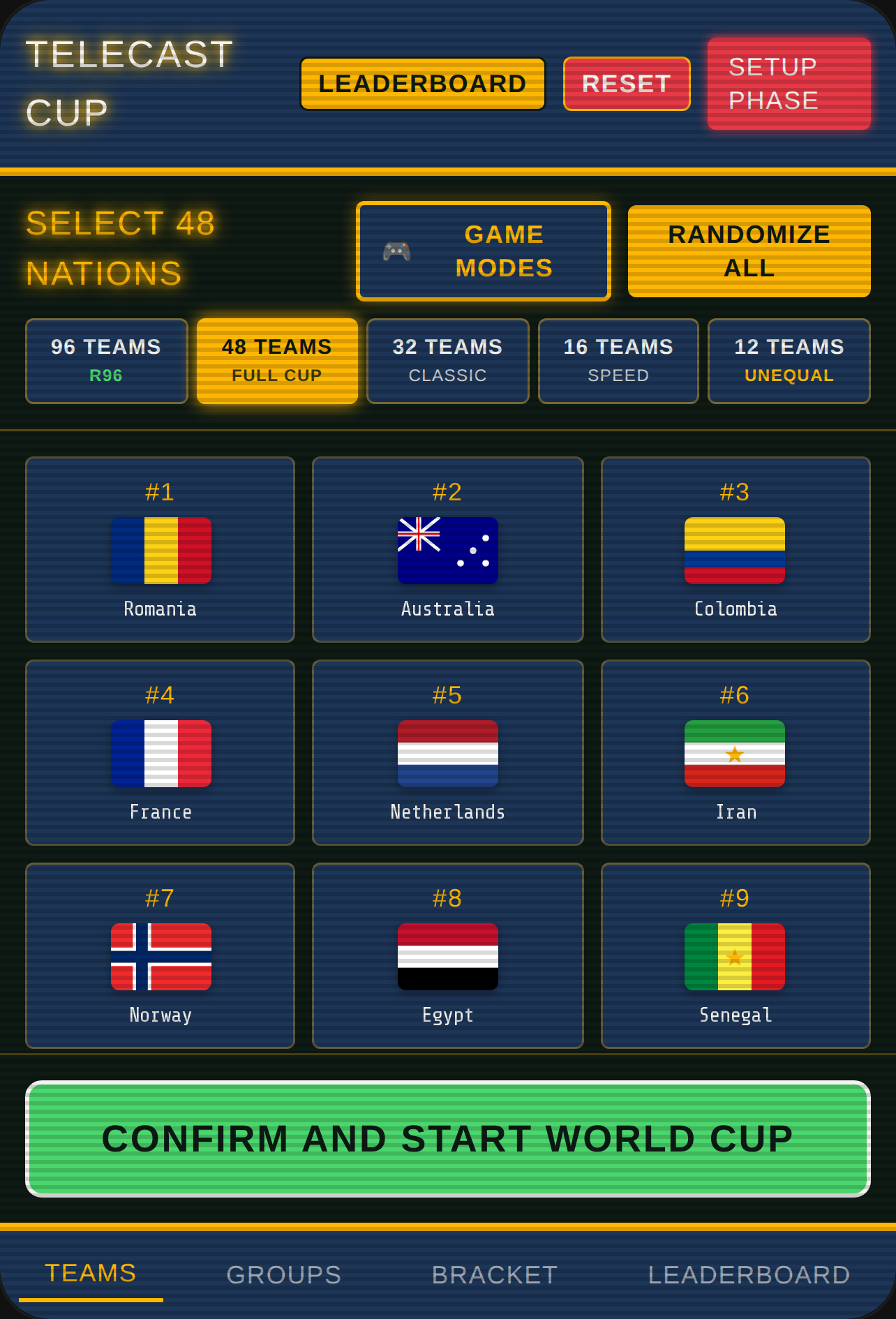 Retro World Cup Simulator cover