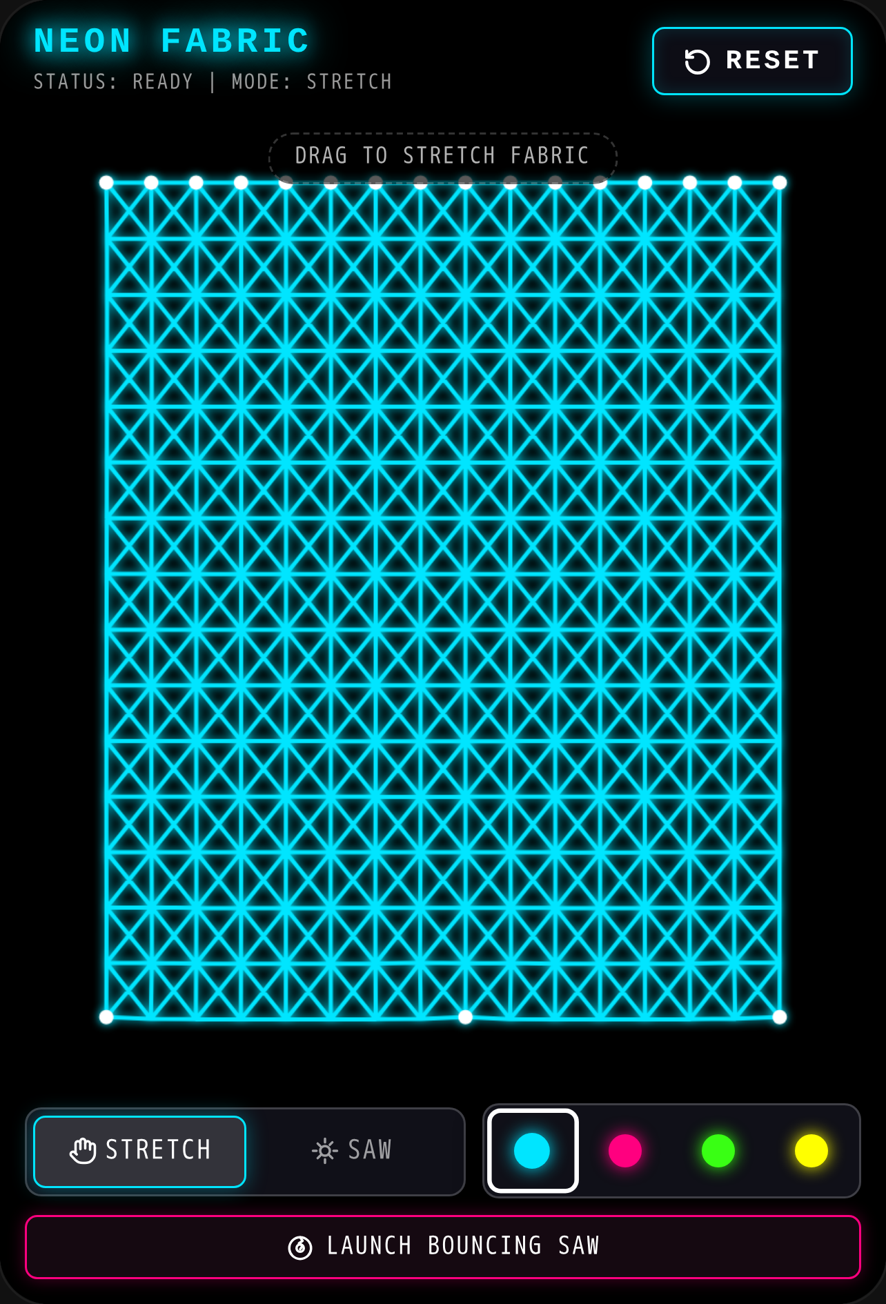 Neon Fabric simulator cover