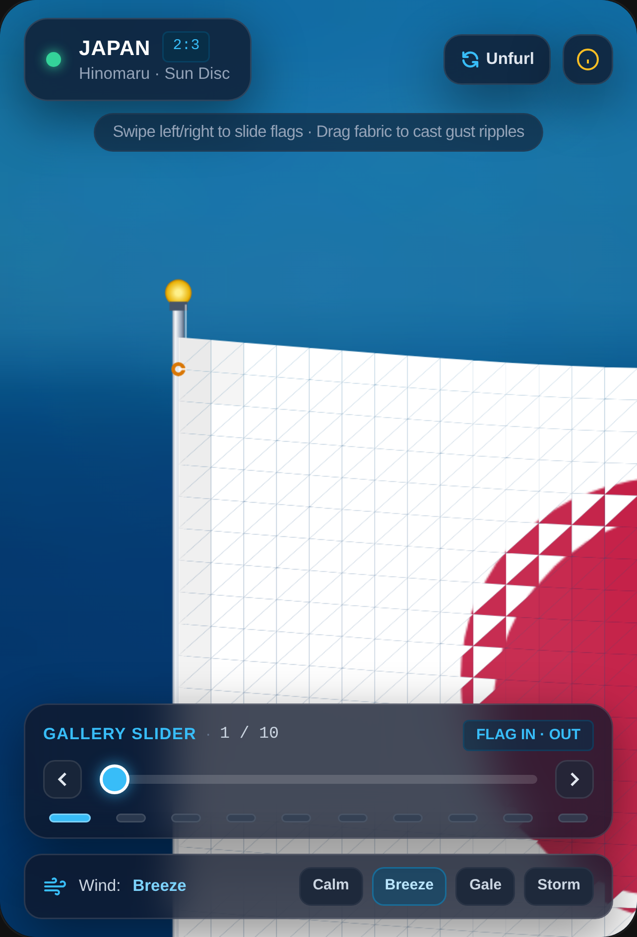 Animated Flags · Kinetic Cloth Gallery cover