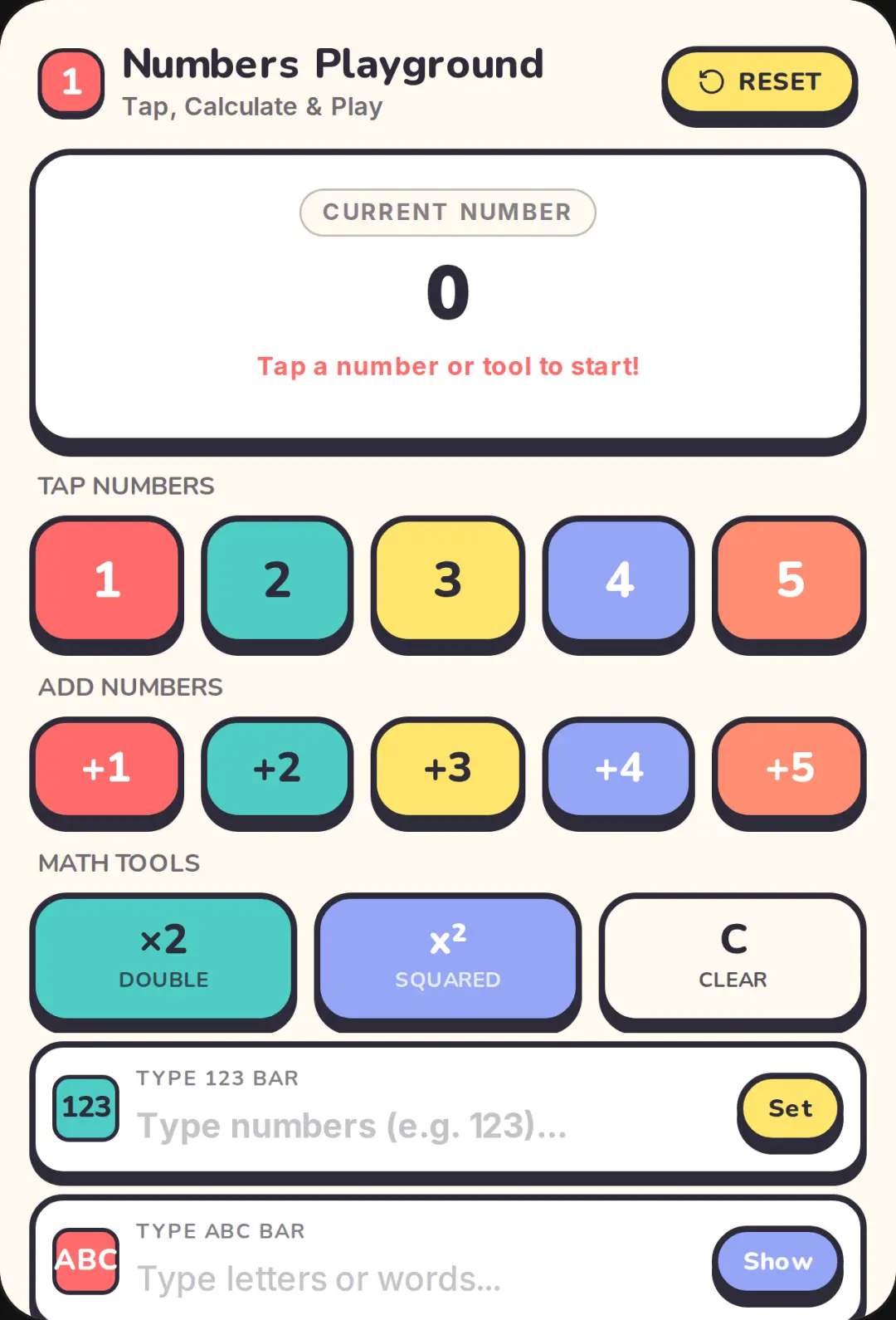 Numbers Playground cover