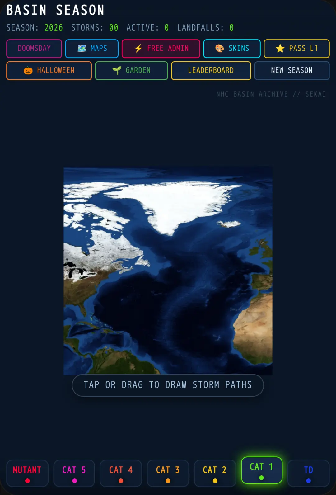 Hurricane Tracking Basin Sandbox