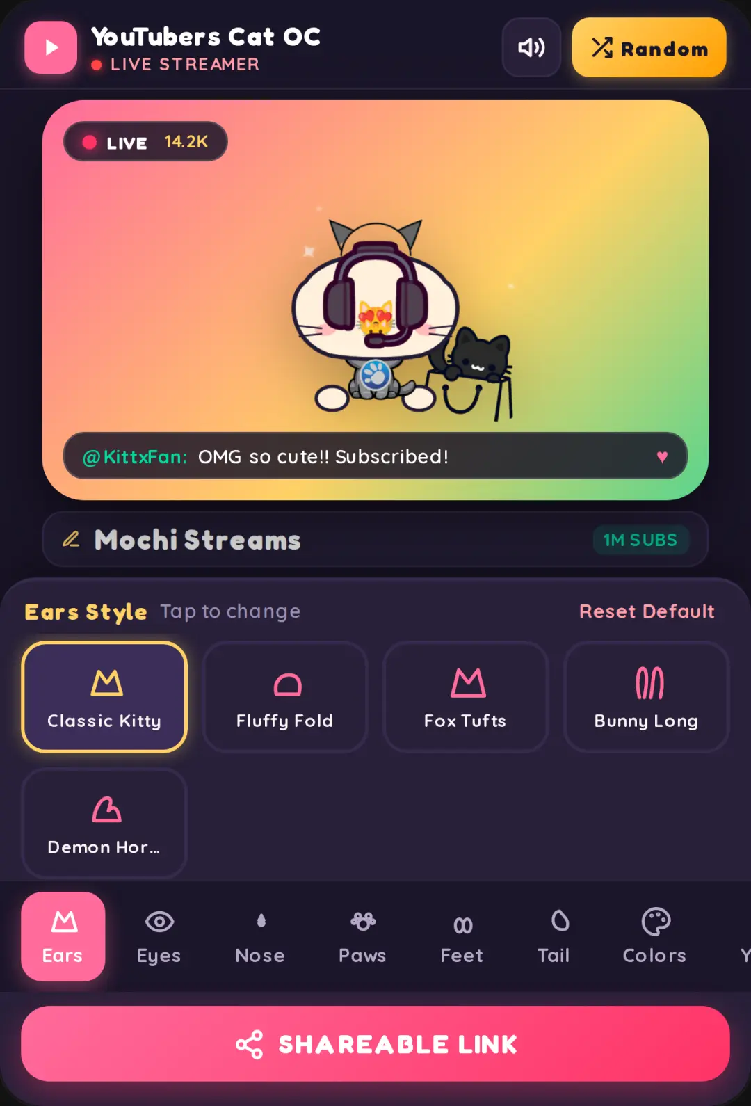 YouTubers Cat OC Maker cover