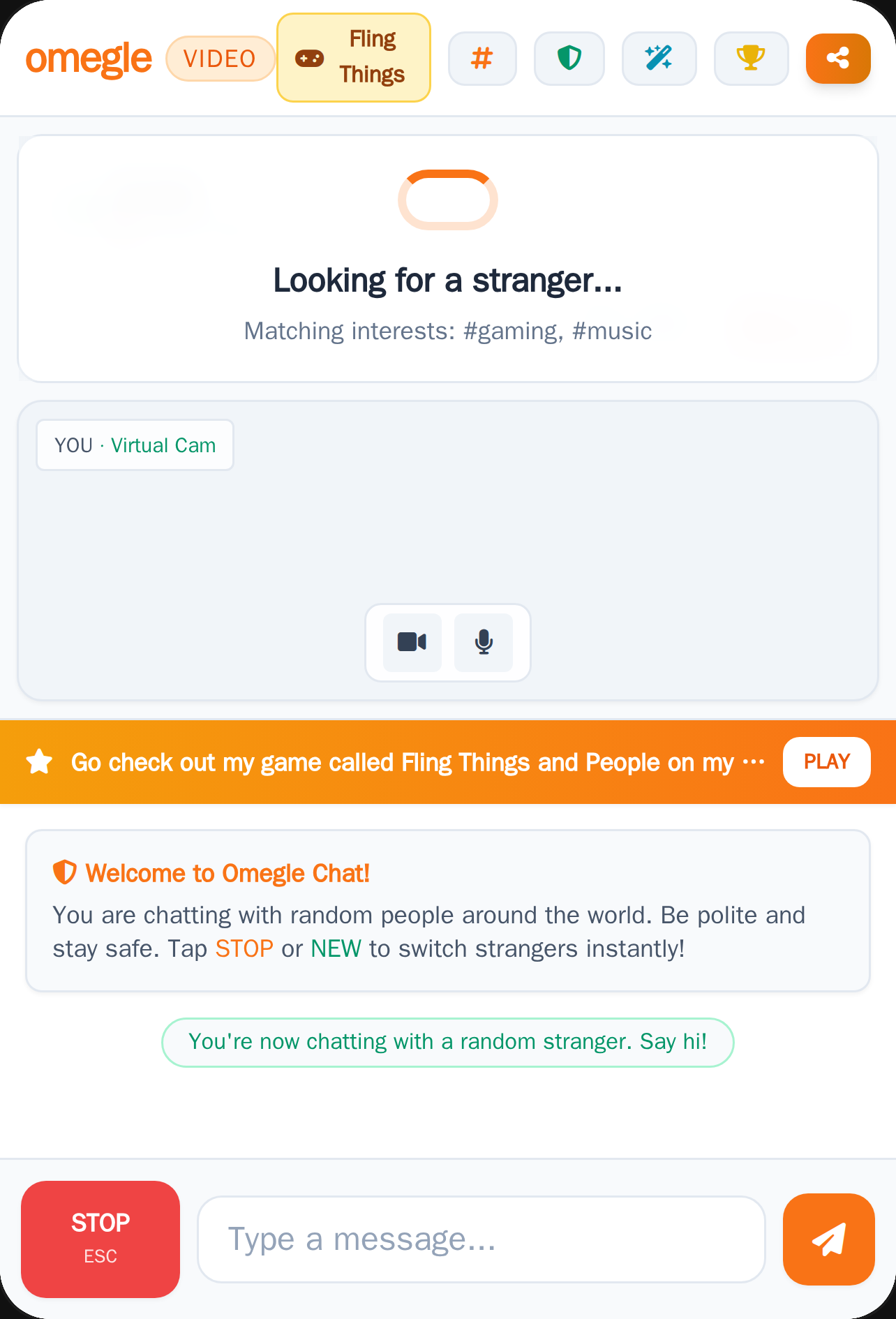 Omegle: Random Video Chat cover