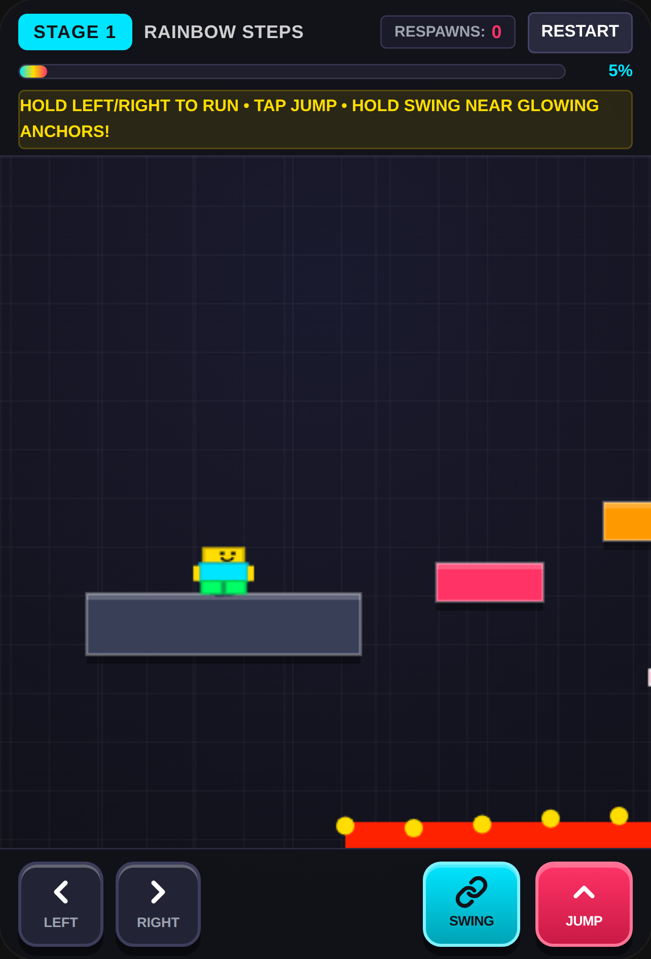 Roblox 2D Obby: Run, Jump & Swing