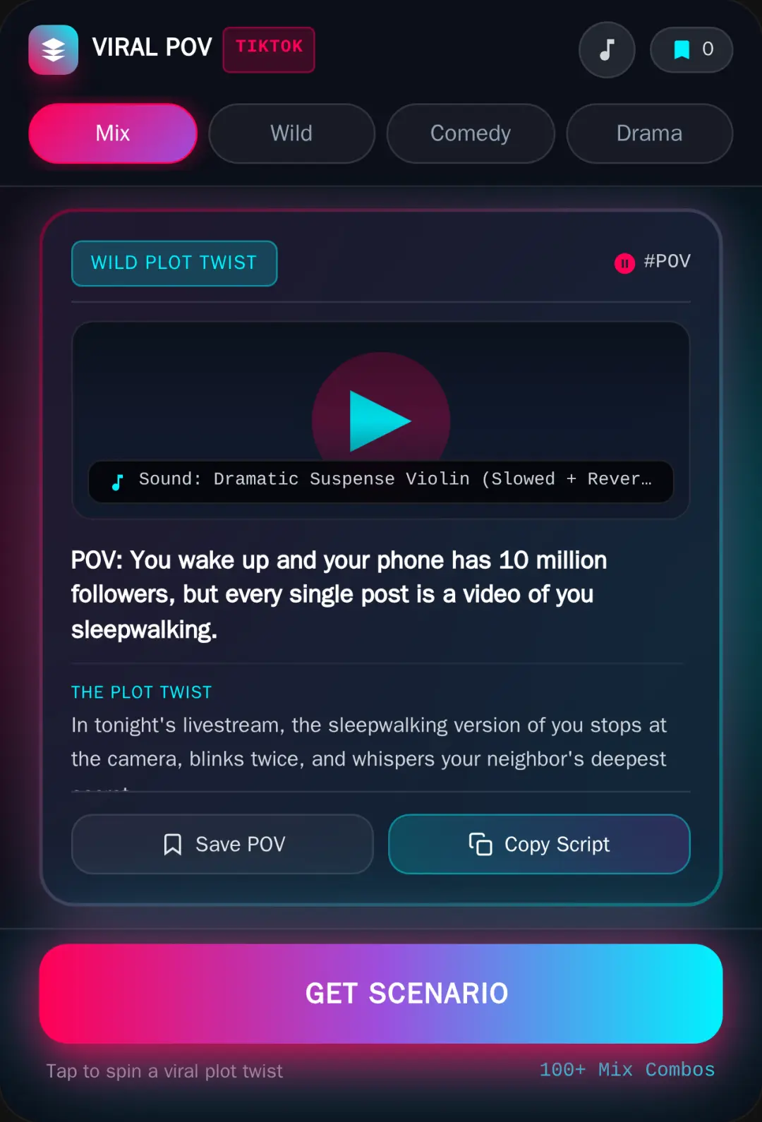 Viral TikTok POV Scenario Generator cover