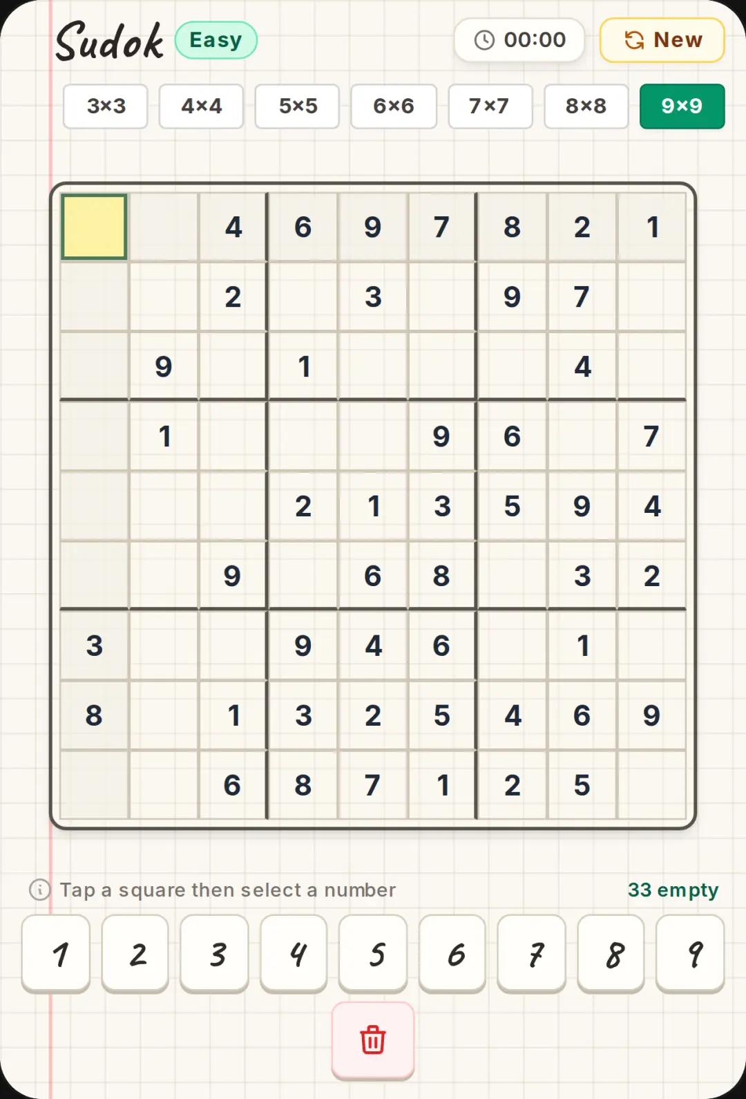 Notebook Sudoku cover