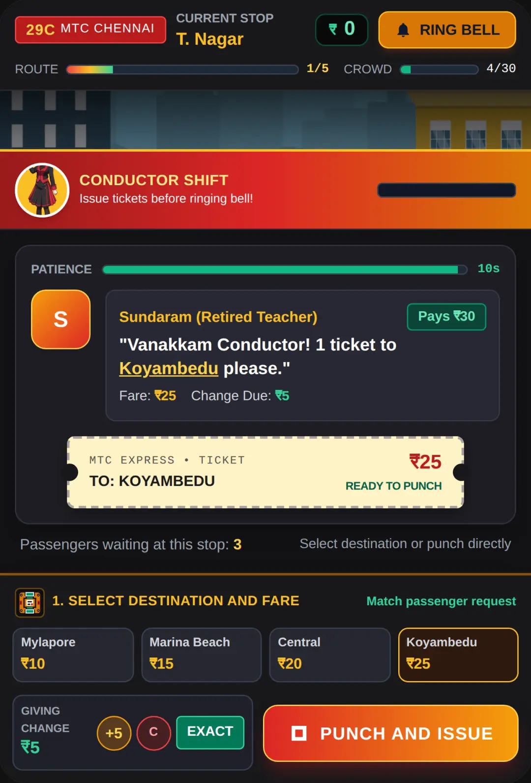 Chennai Bus Conductor Simulator cover