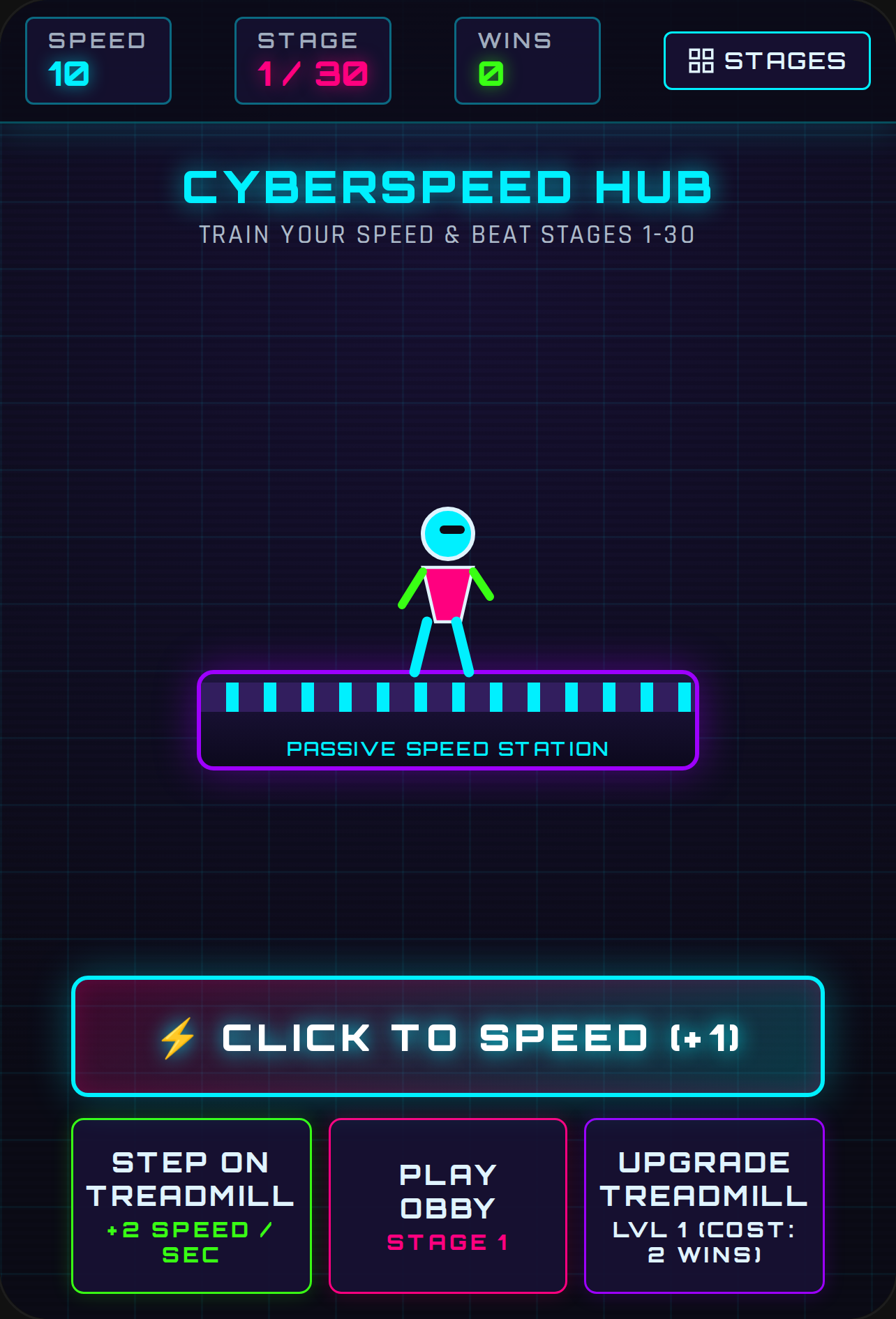 CYBERSPEED OBBY 1-30 cover