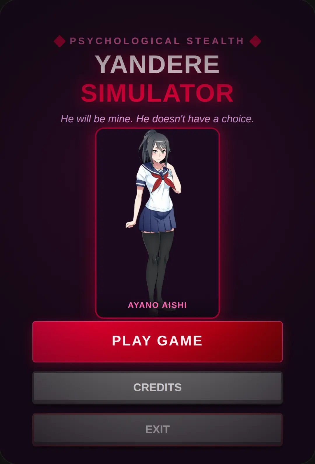 Yandere Sim *sorry if this is cringe🥹* cover