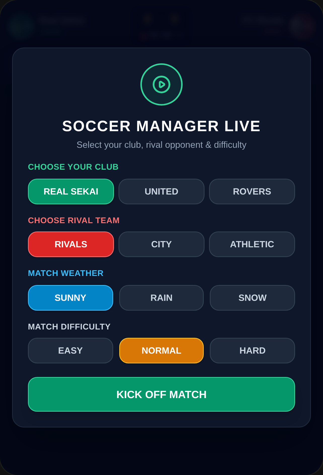 Soccer Manager Live cover