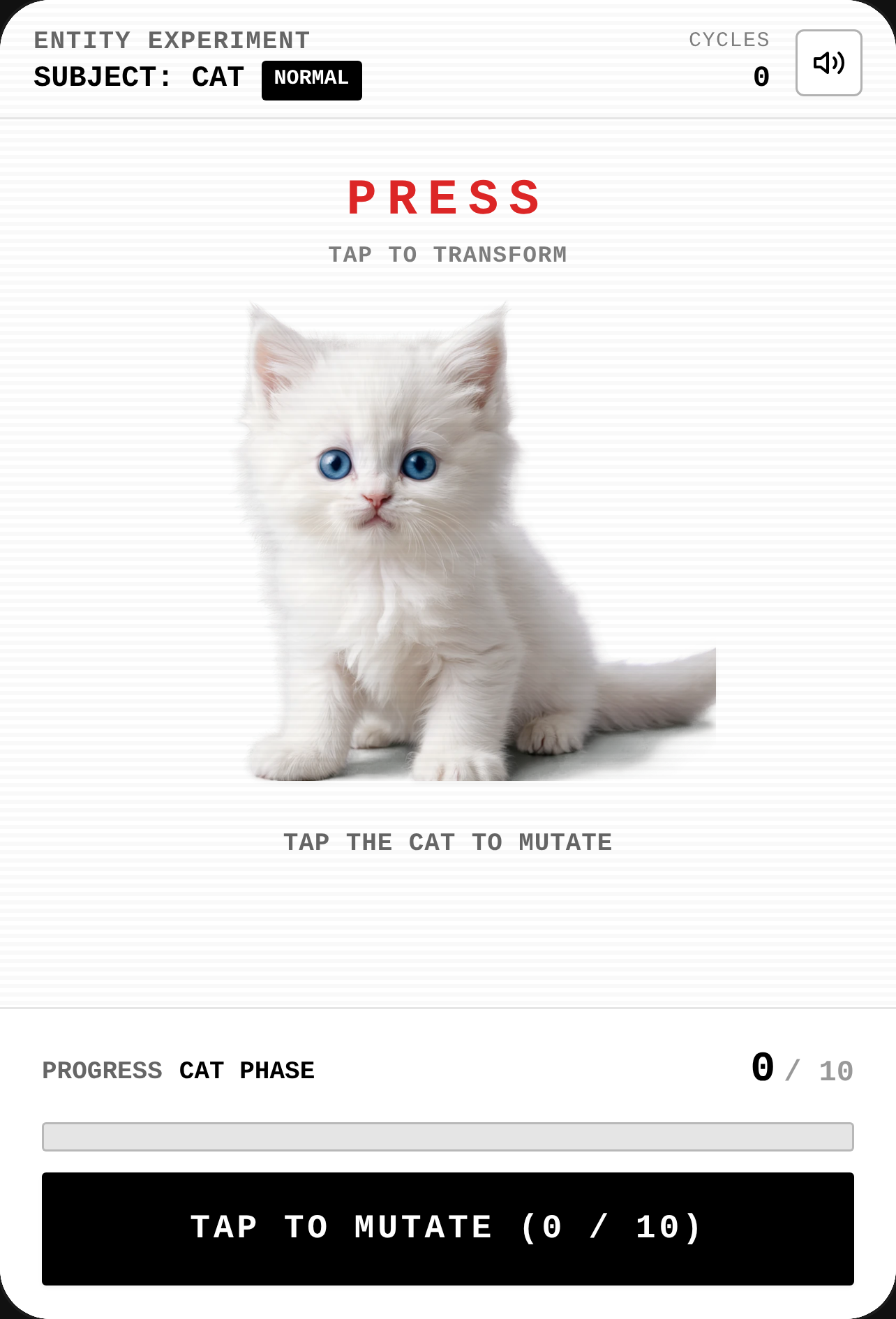 Cat Morph Horror cover