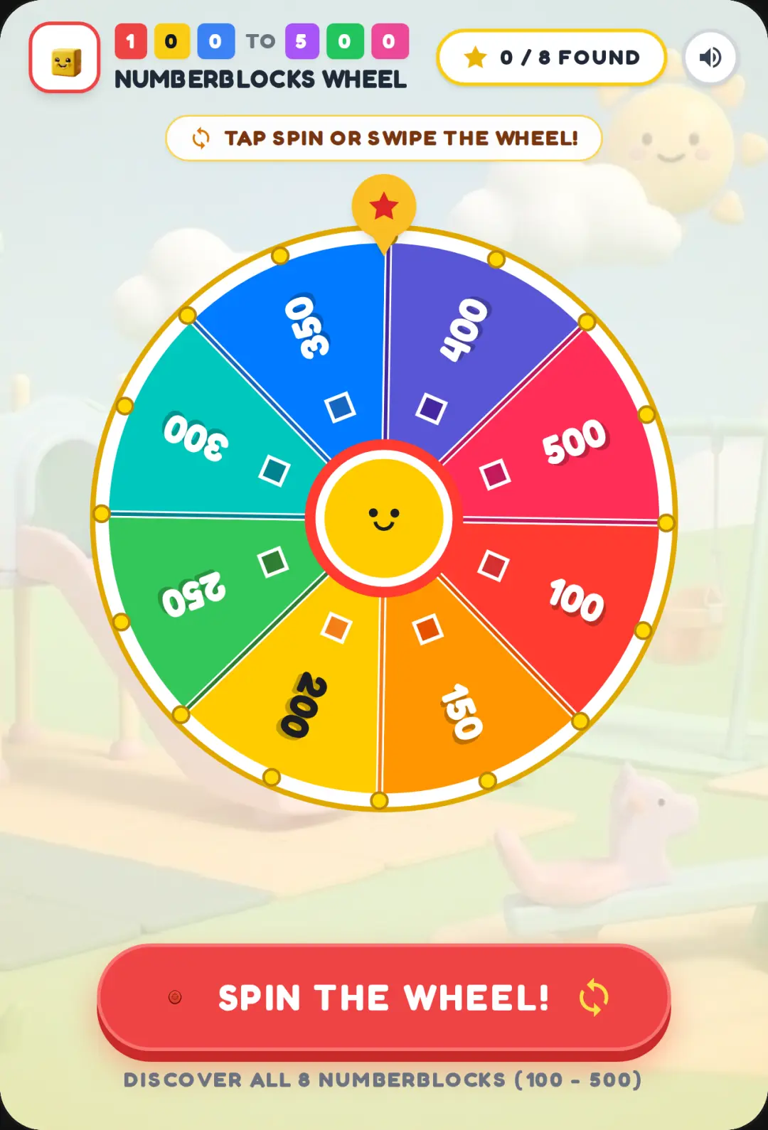 Numberblocks Wheel 100 to 500 cover
