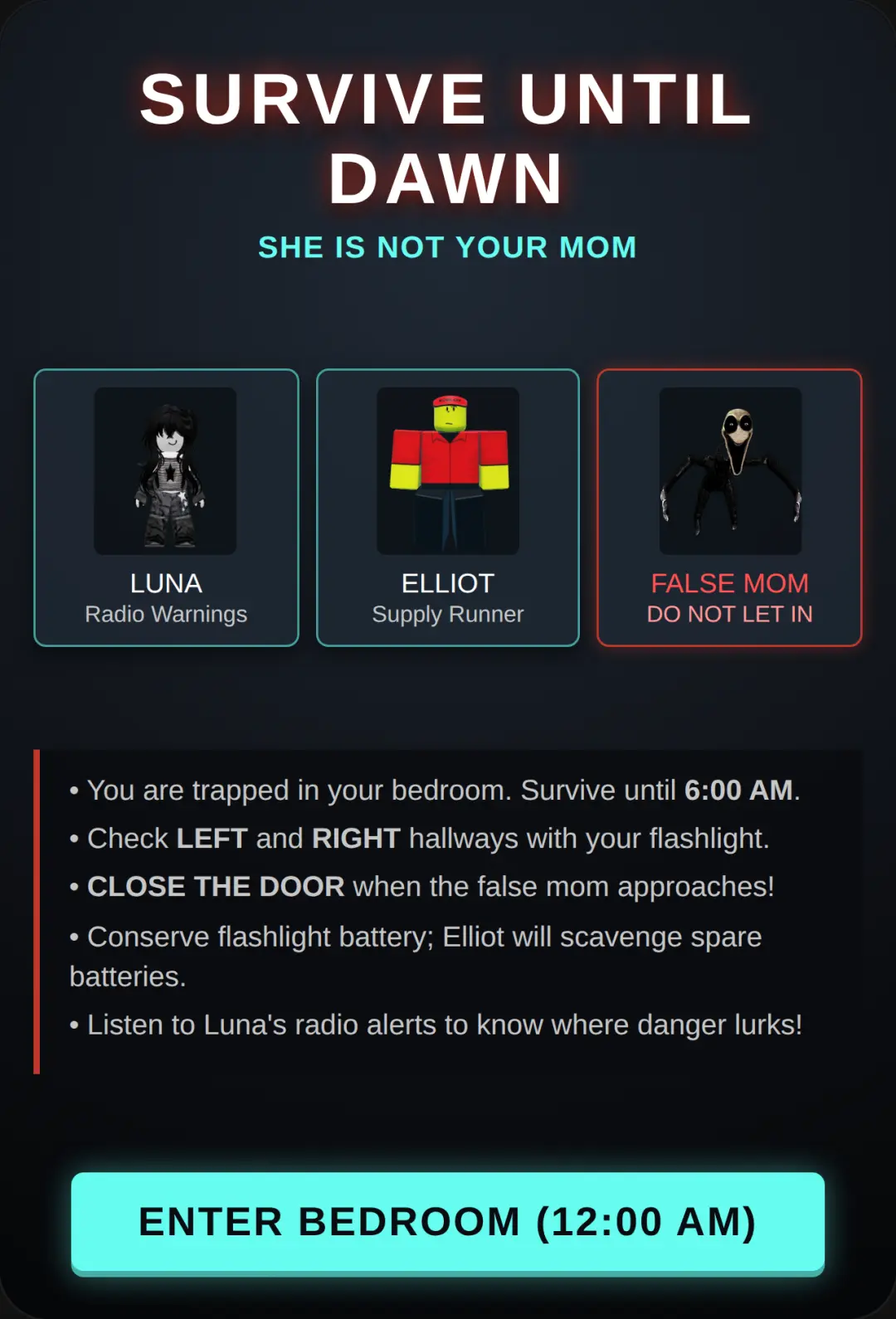 Survive Until Dawn: Don't Let Her In cover