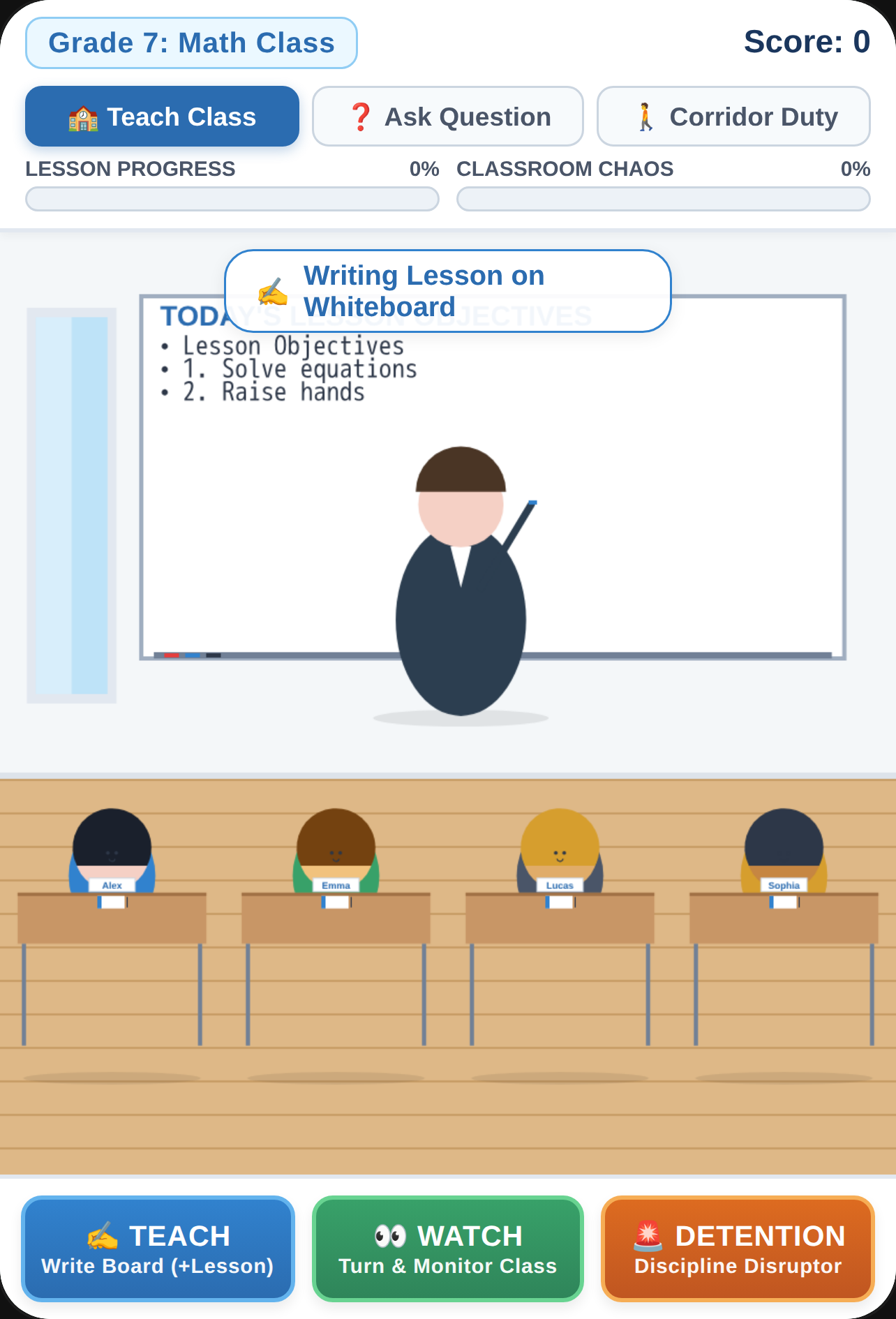 Teacher Simulator - School Day Yes become a teacher cover