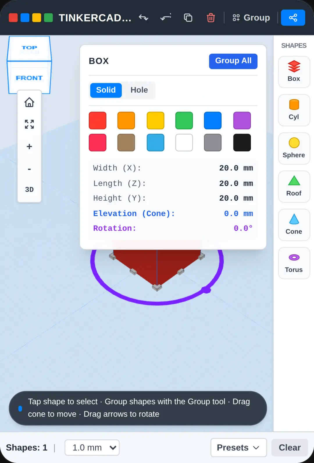 Tinkercad 3D Design Studio cover