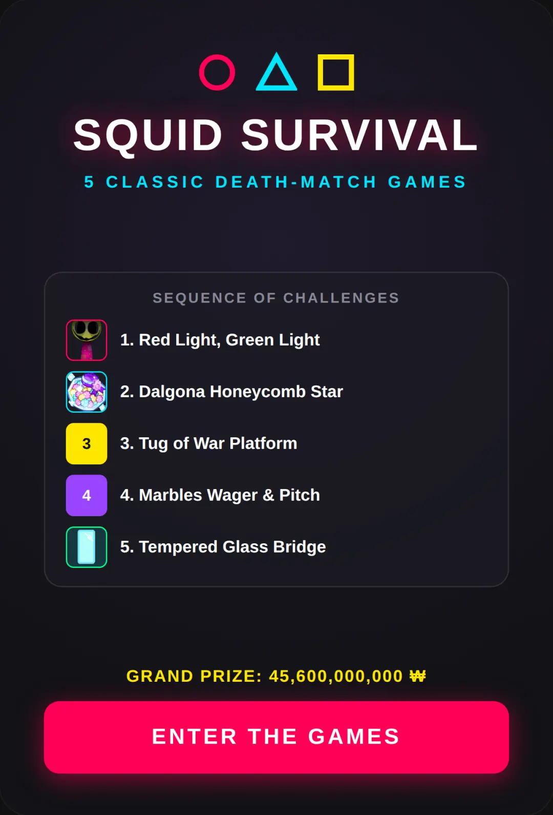Squid Survival: All 5 Challenges cover