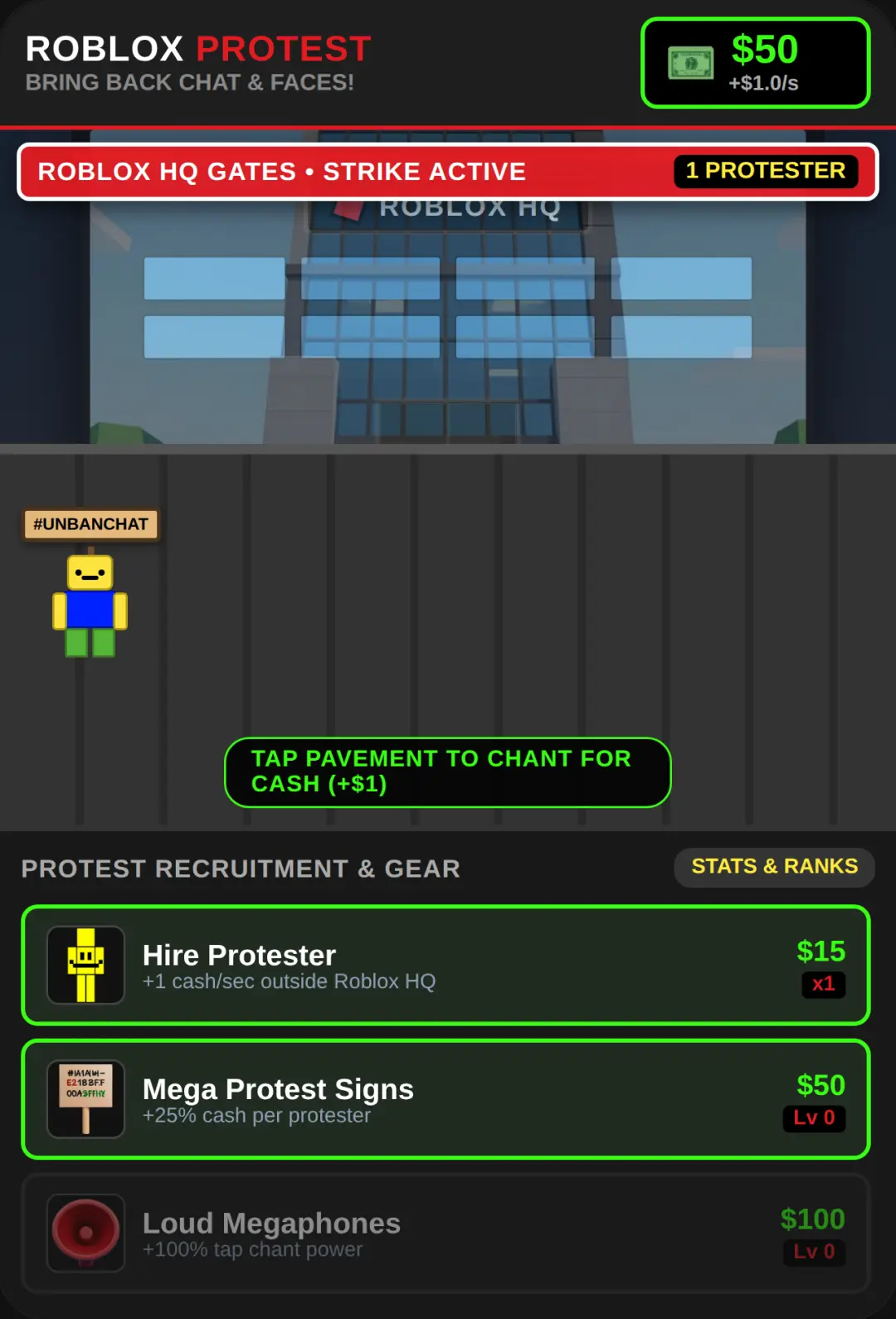 Roblox Protest Tycoon cover