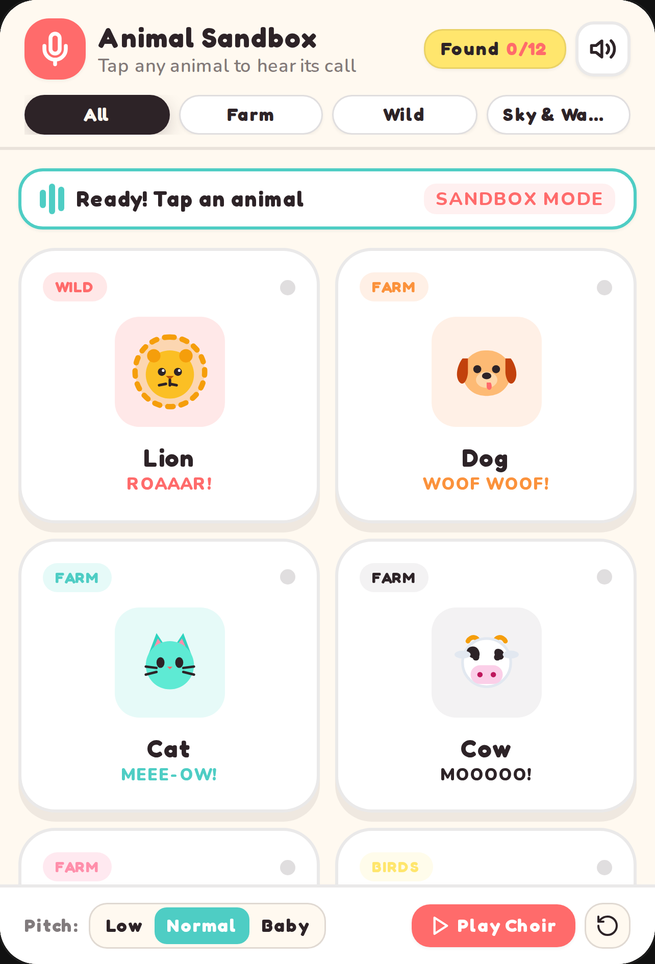 Animal Sounds Sandbox cover
