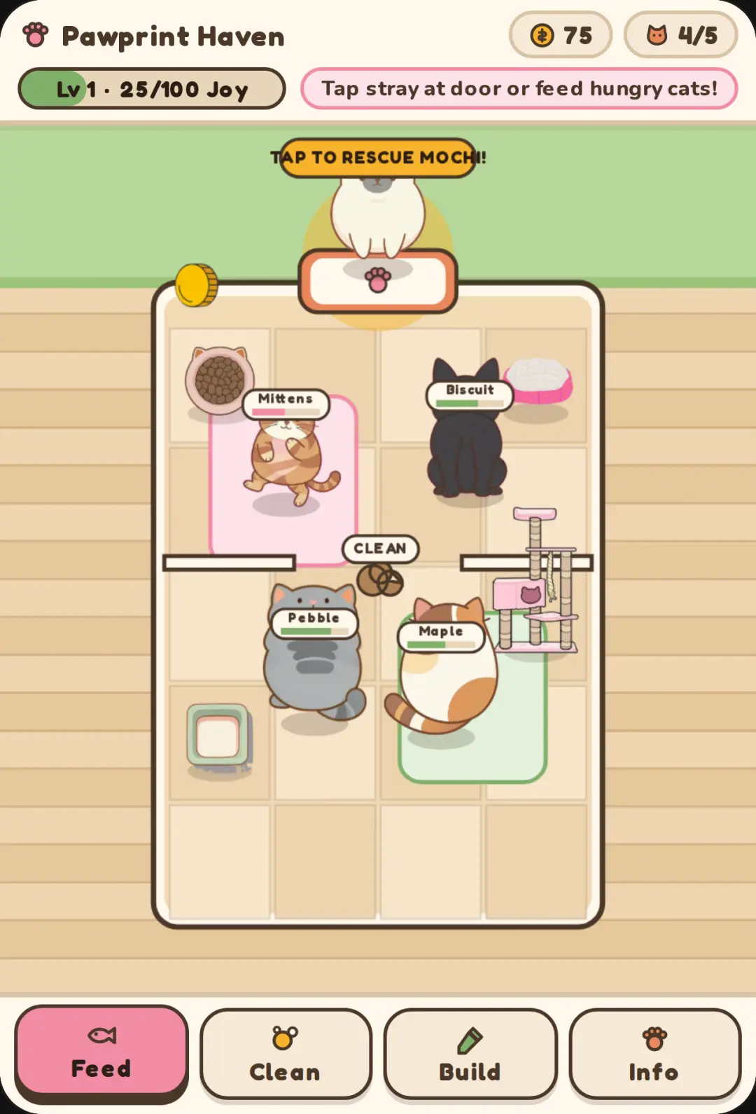 Pawprint Haven — Cat Shelter Tycoon cover