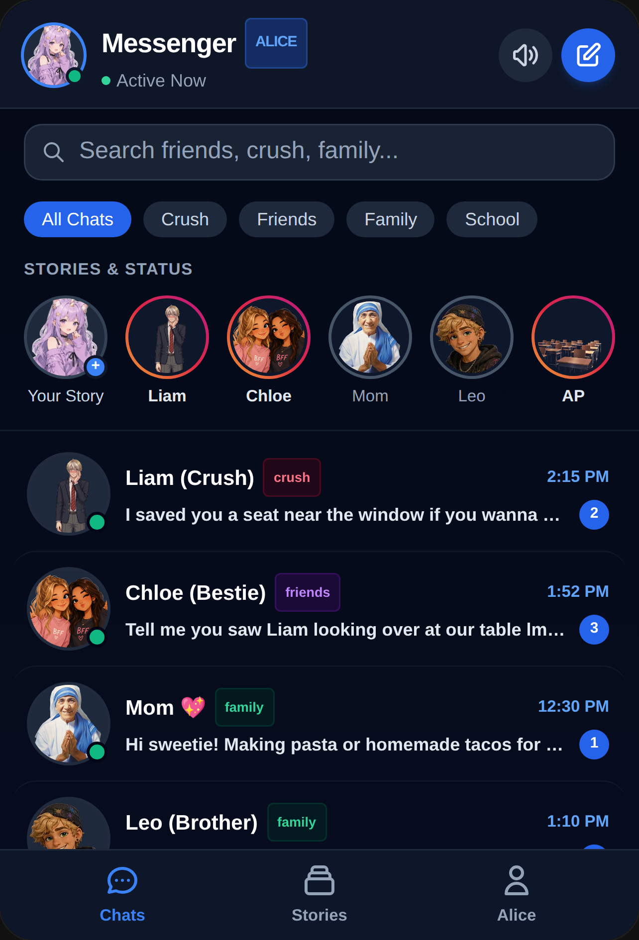 Messenger (chat as Alice) cover