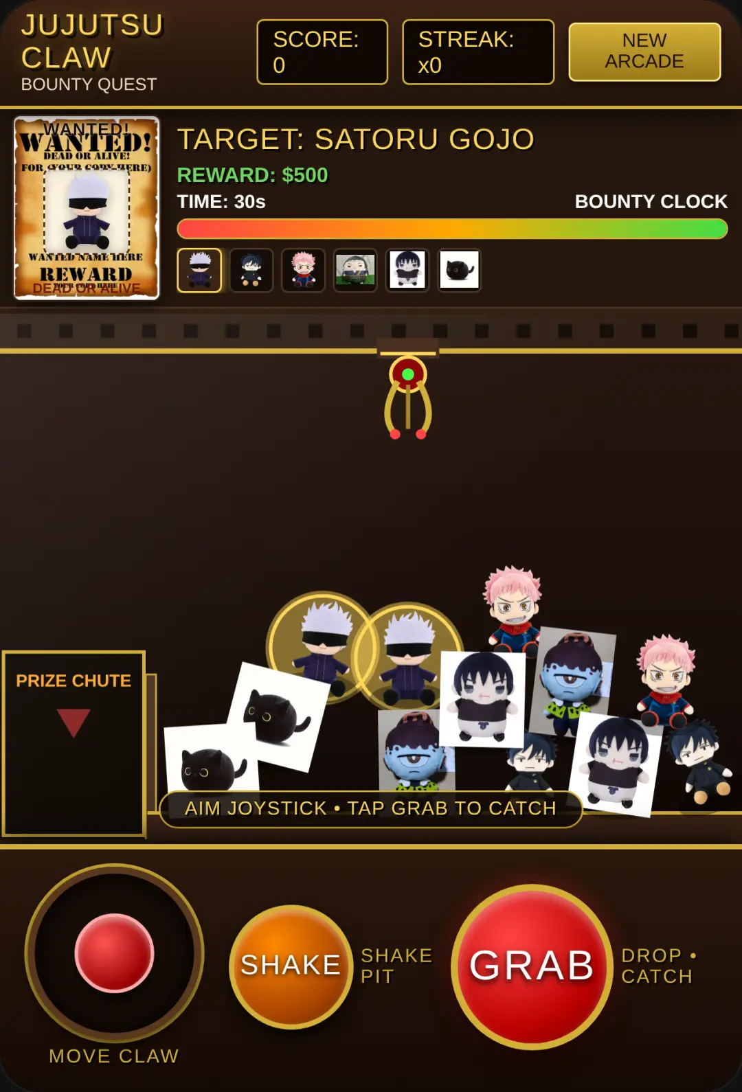 Jujutsu Claw Bounty - Arcade Machine cover