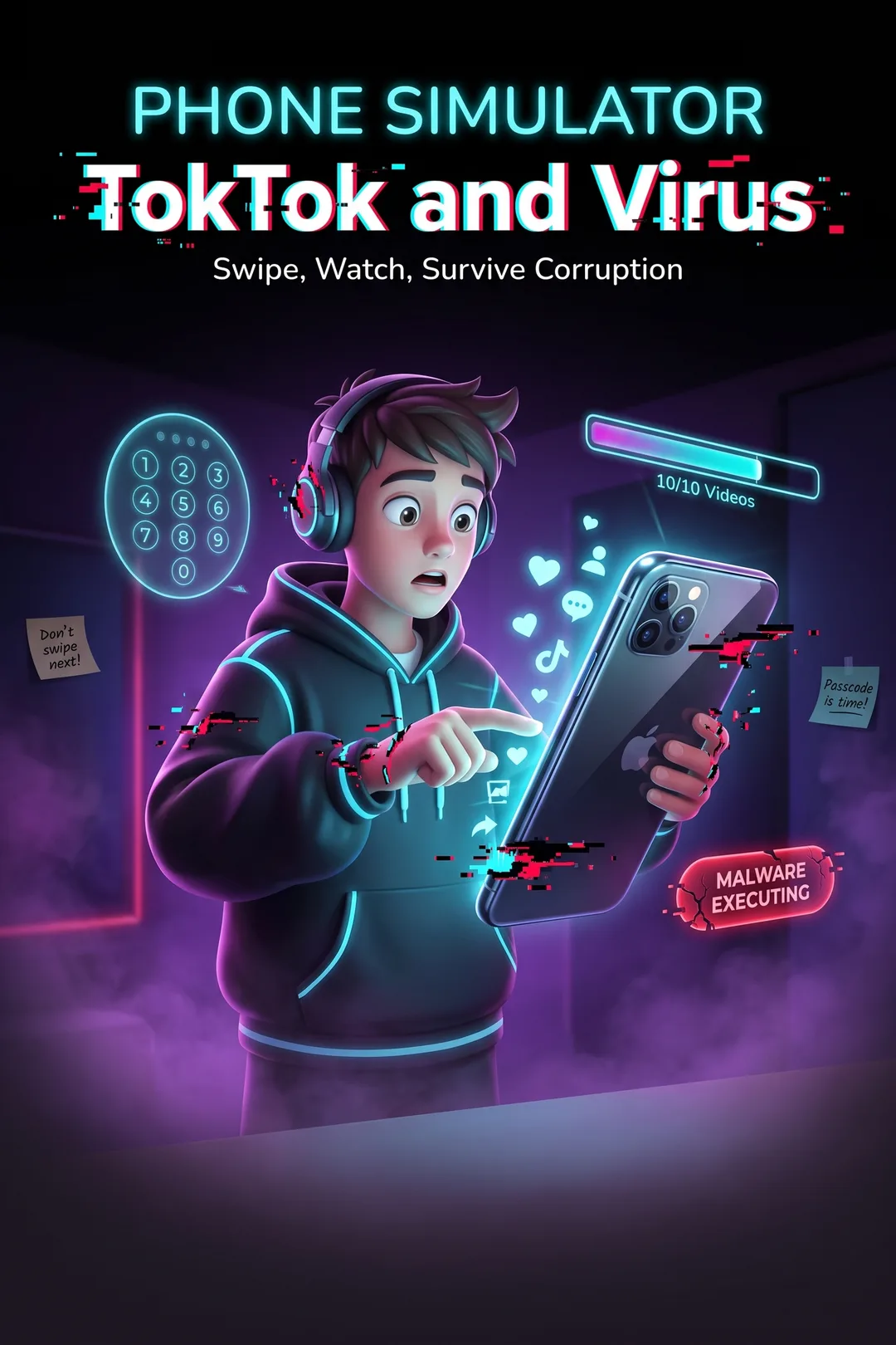 Phone Simulator - TokTok and Virus