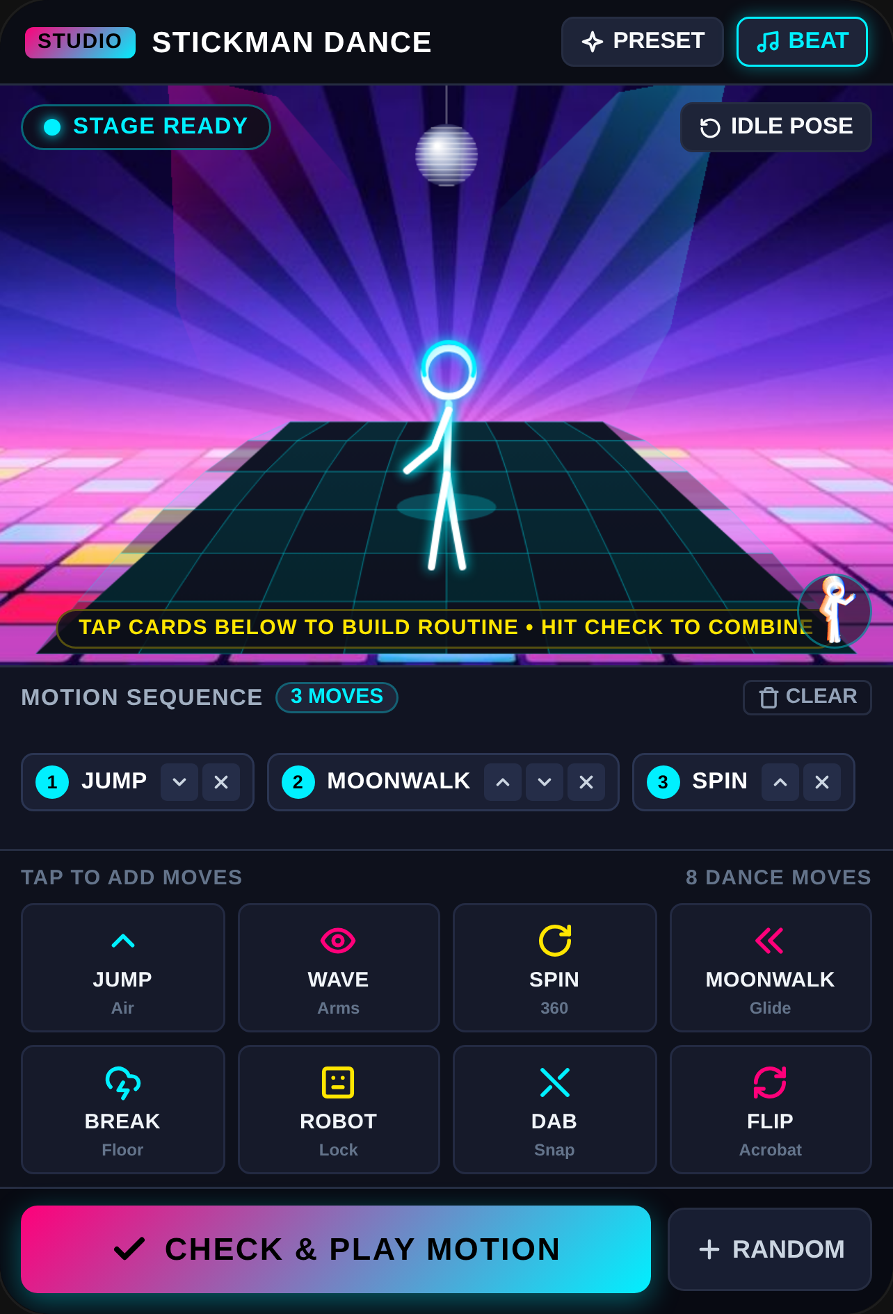 Stickman Dance Motion Studio cover