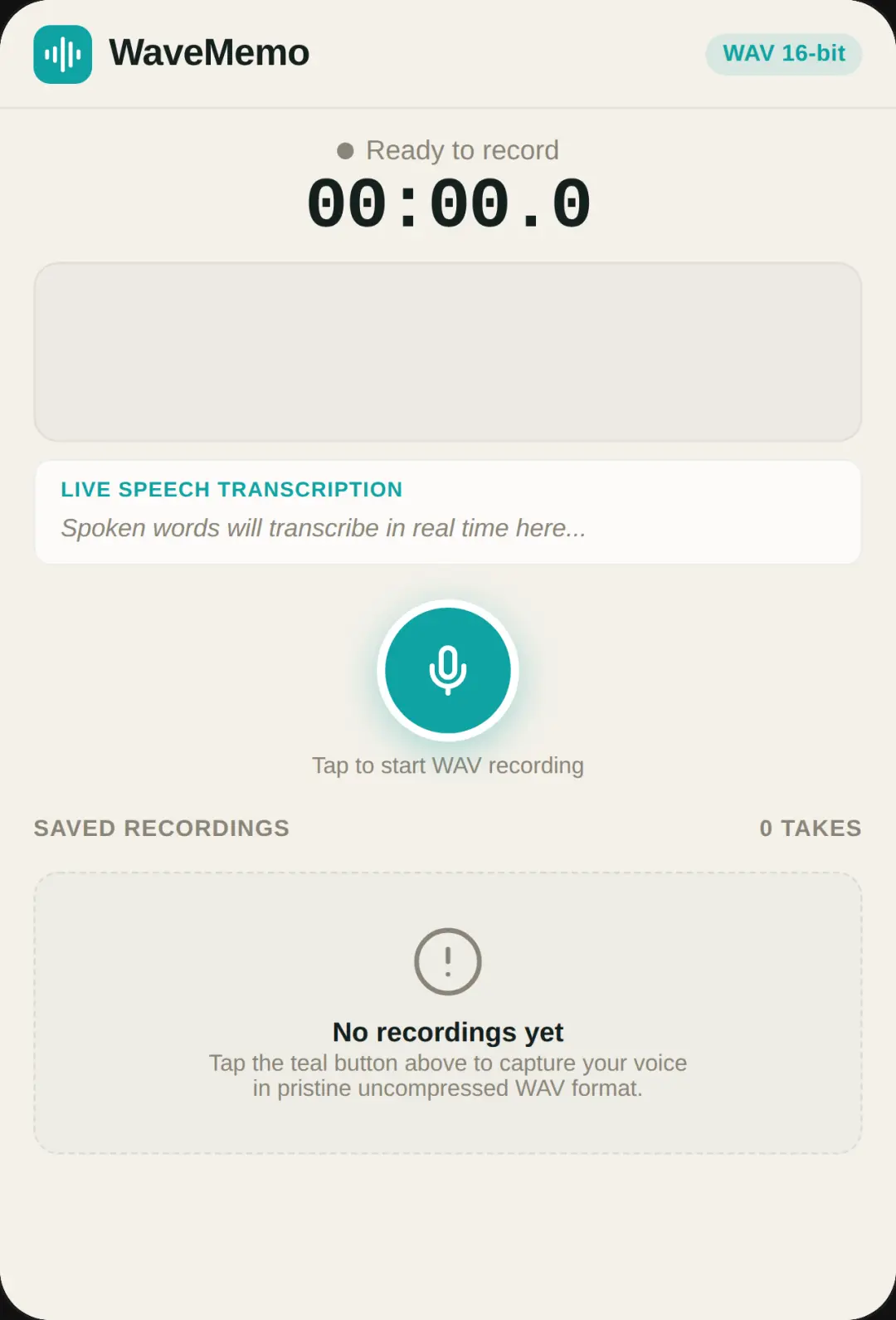 WaveMemo - Voice Recorder & Transcriber cover