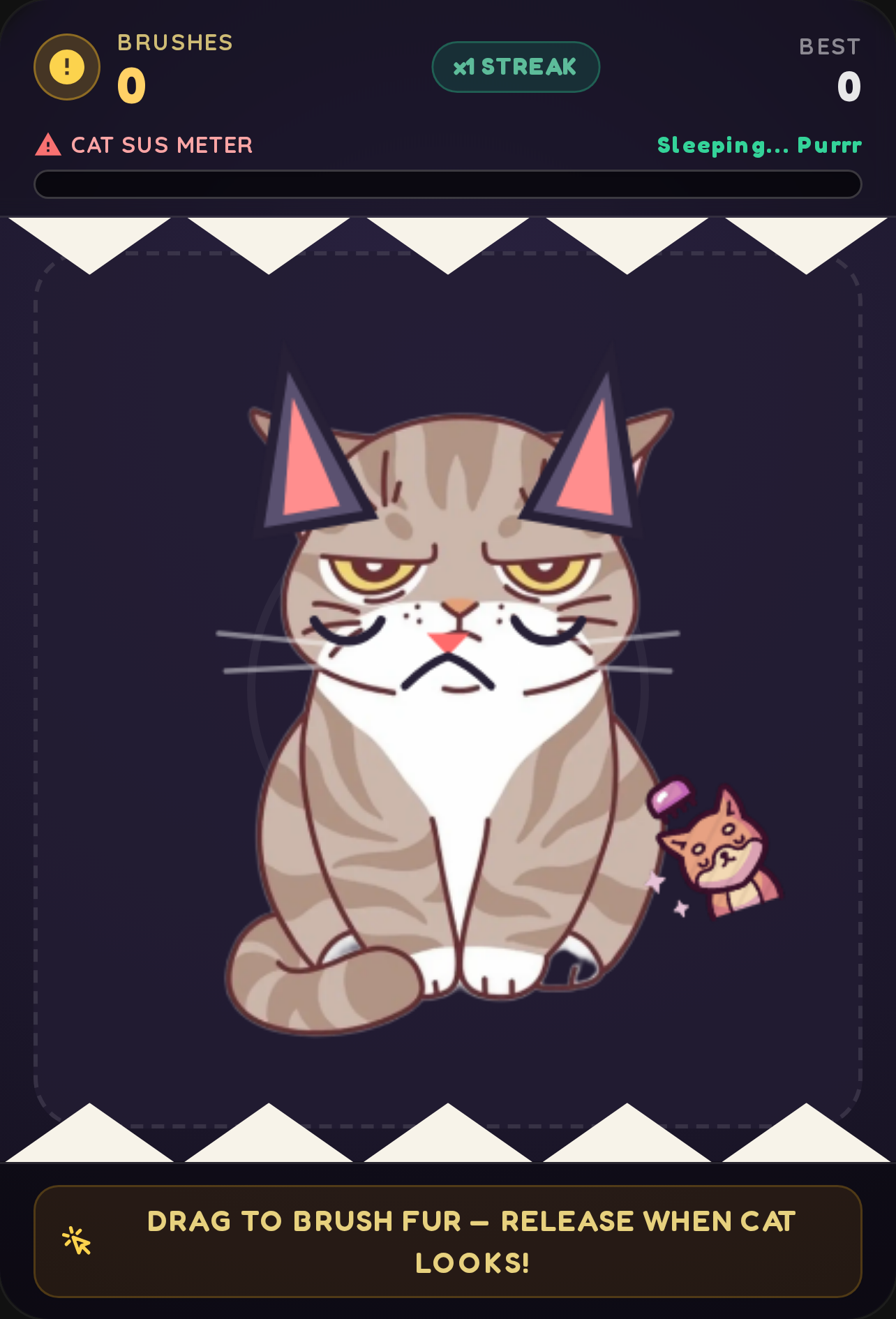 Grumpy Cat Fur Brush cover