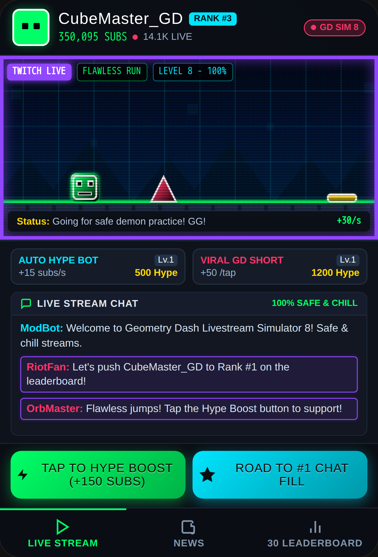 Geometry Dash Livestream Simulator 8 cover