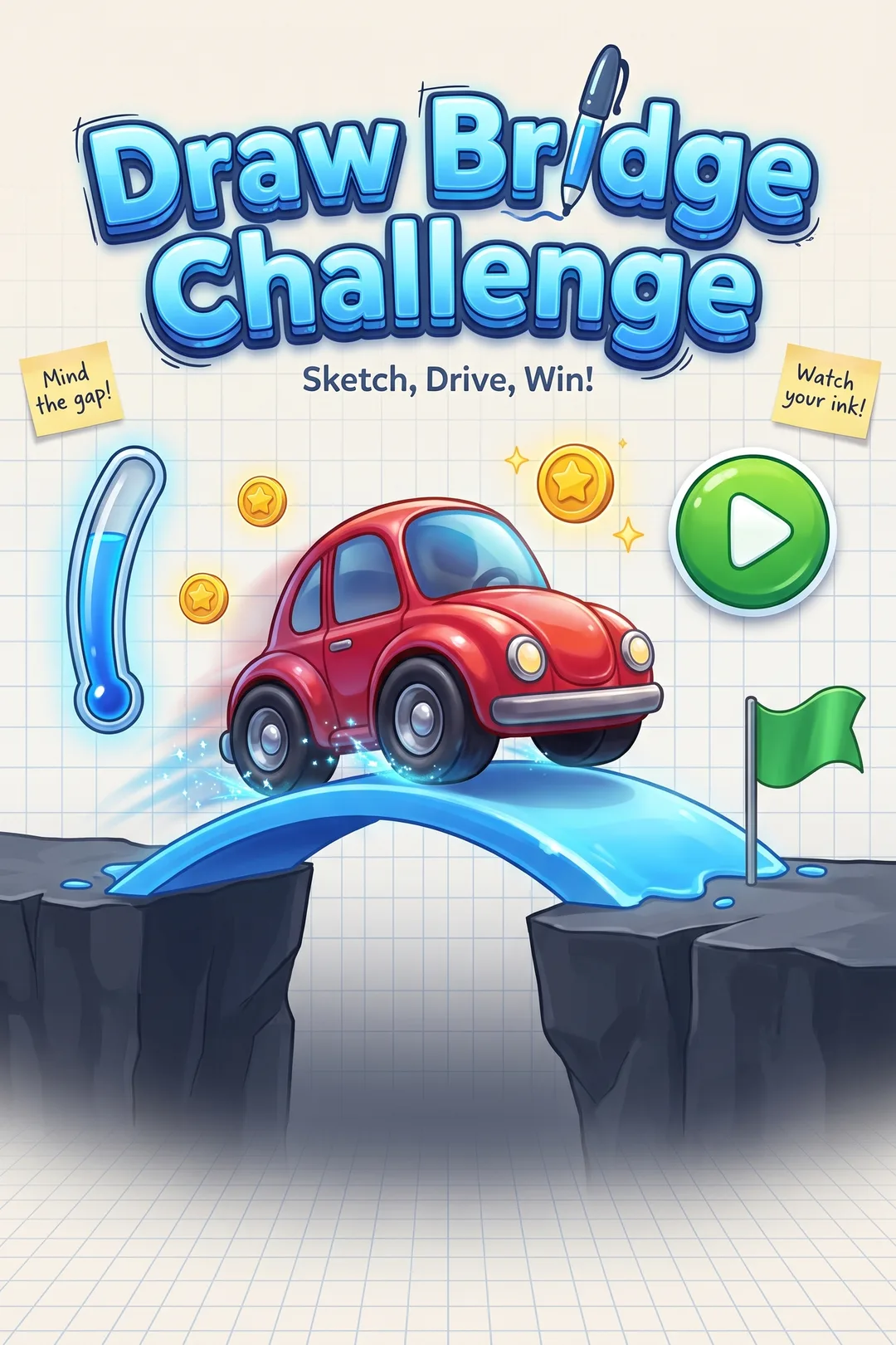 Draw Bridge Challenge #doodle-draw #draw-doodle