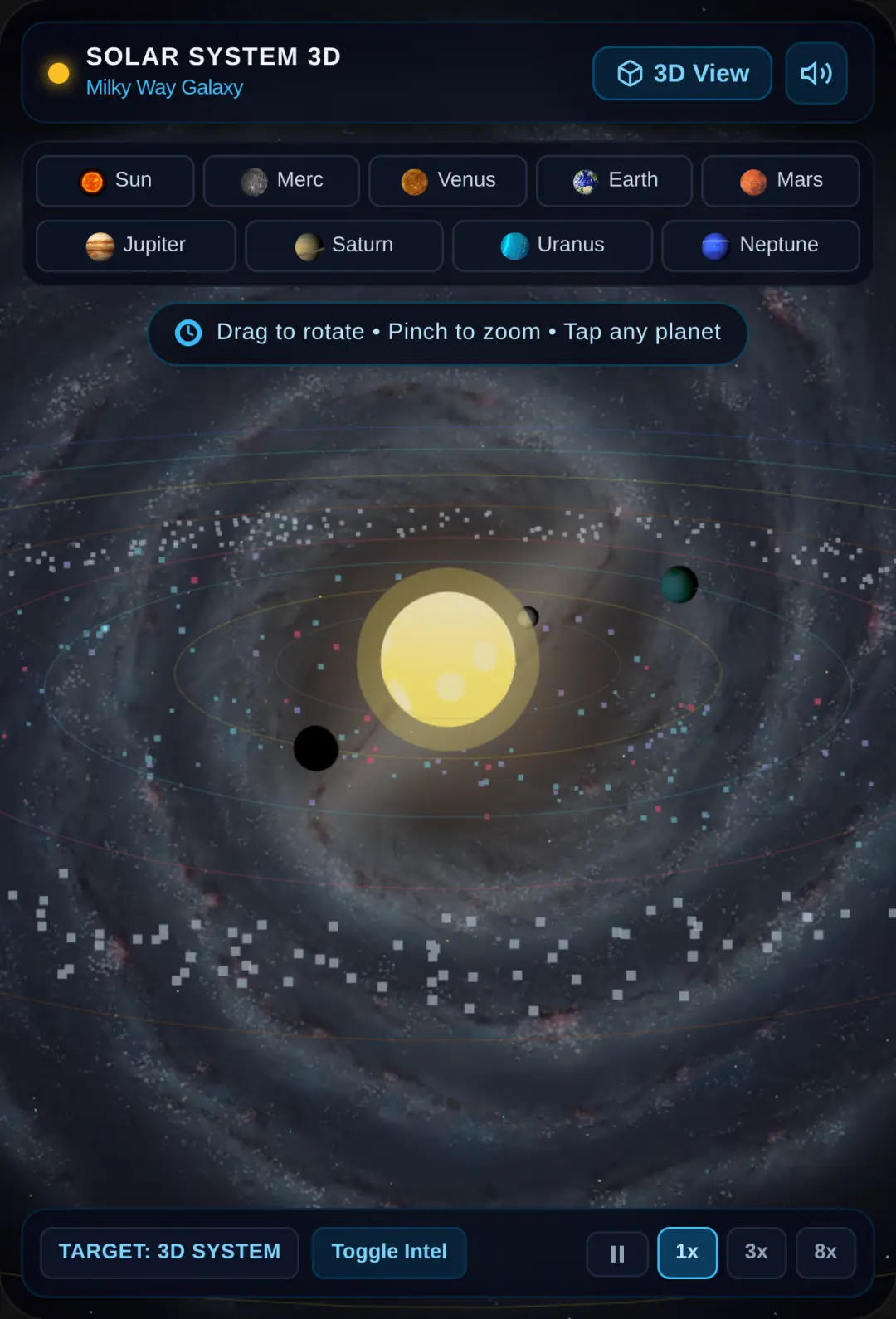Solar System 3D • Milky Way Explorer cover