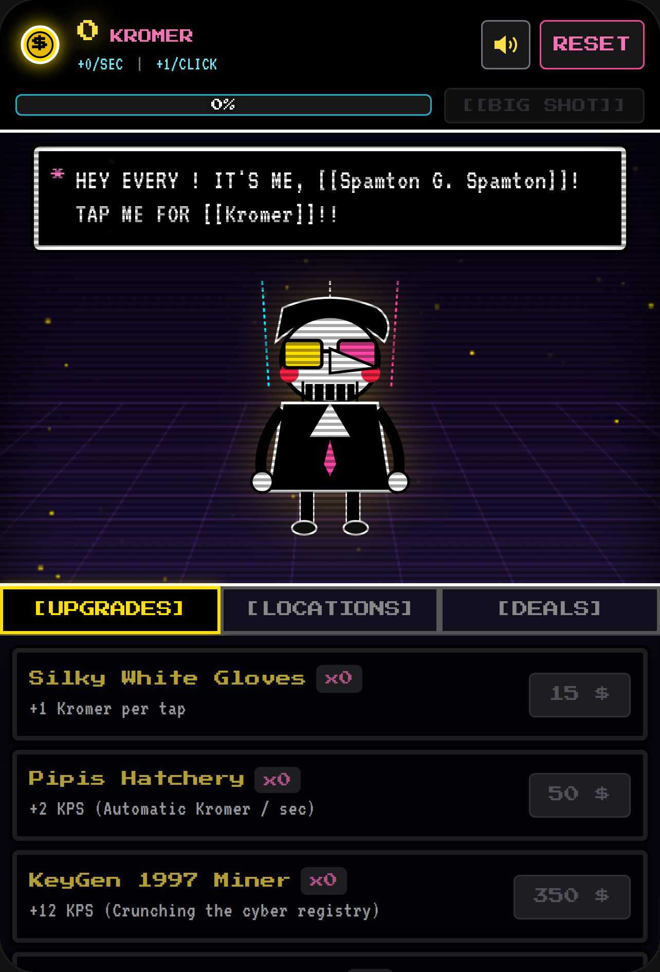 Spamton's Kromer Clicker - Deltarune Dark World cover