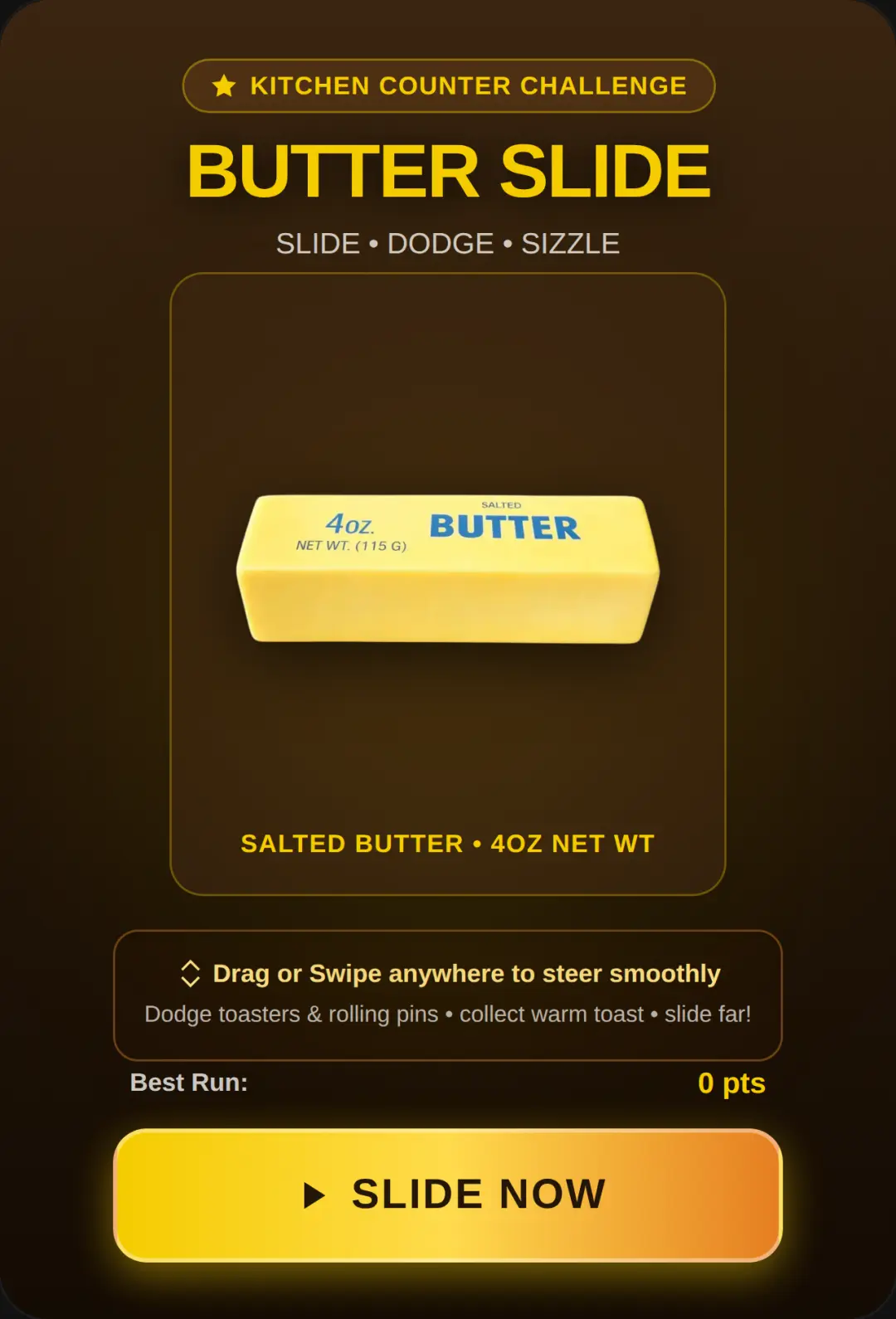 Butter Slide - Kitchen Counter Challenge cover