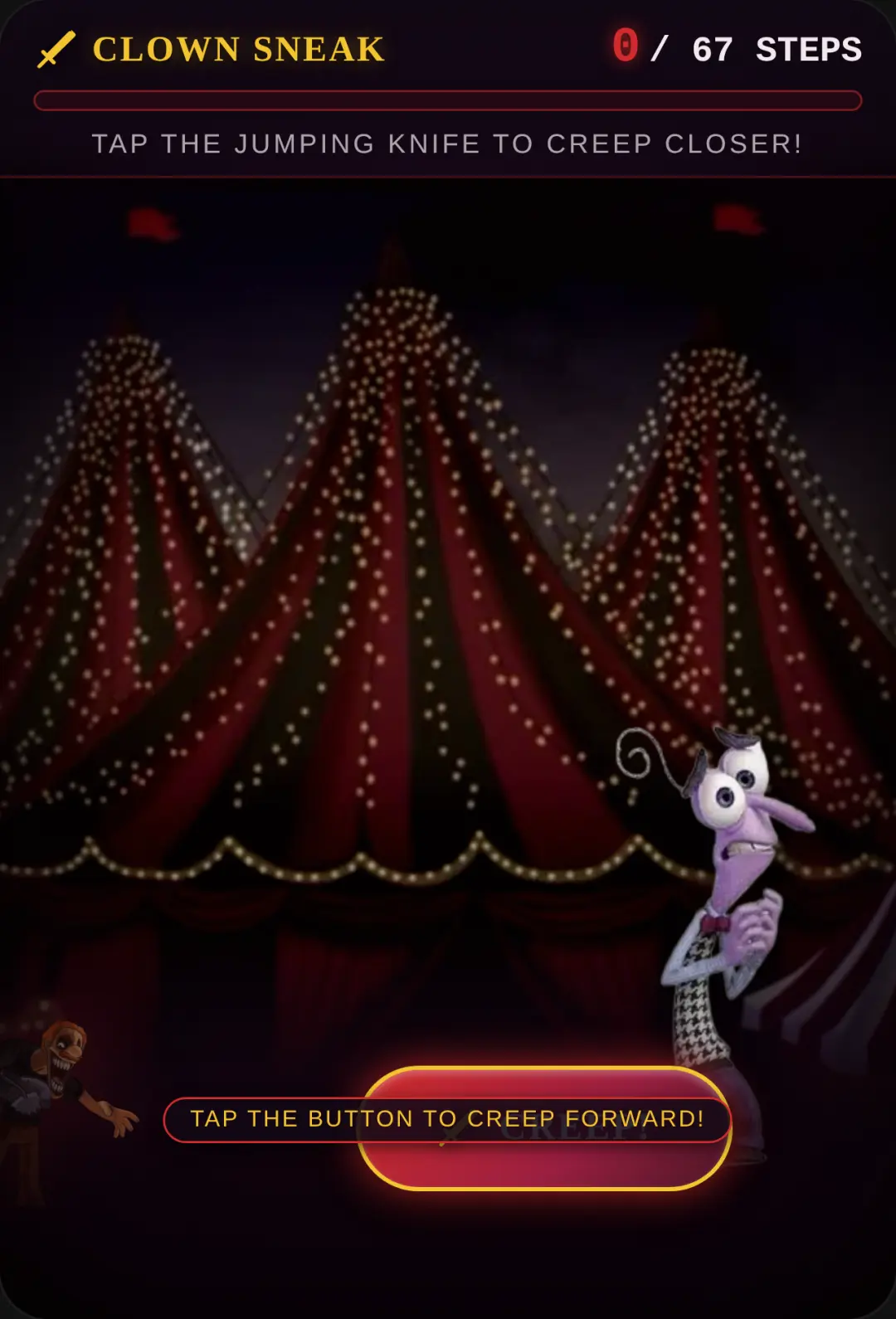 Creepy Clown Sneak: 67 Taps cover