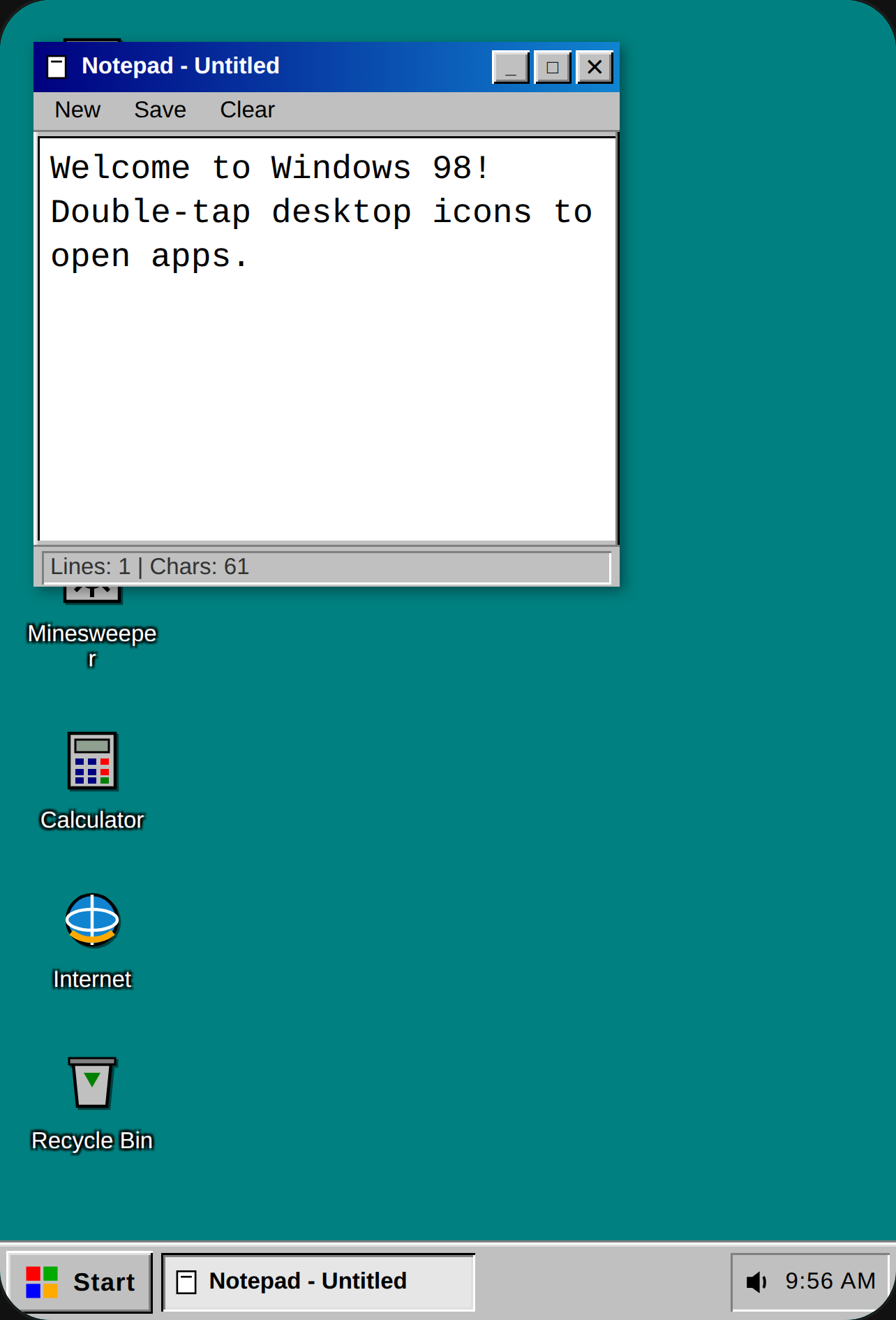 Windows 98 Desktop cover