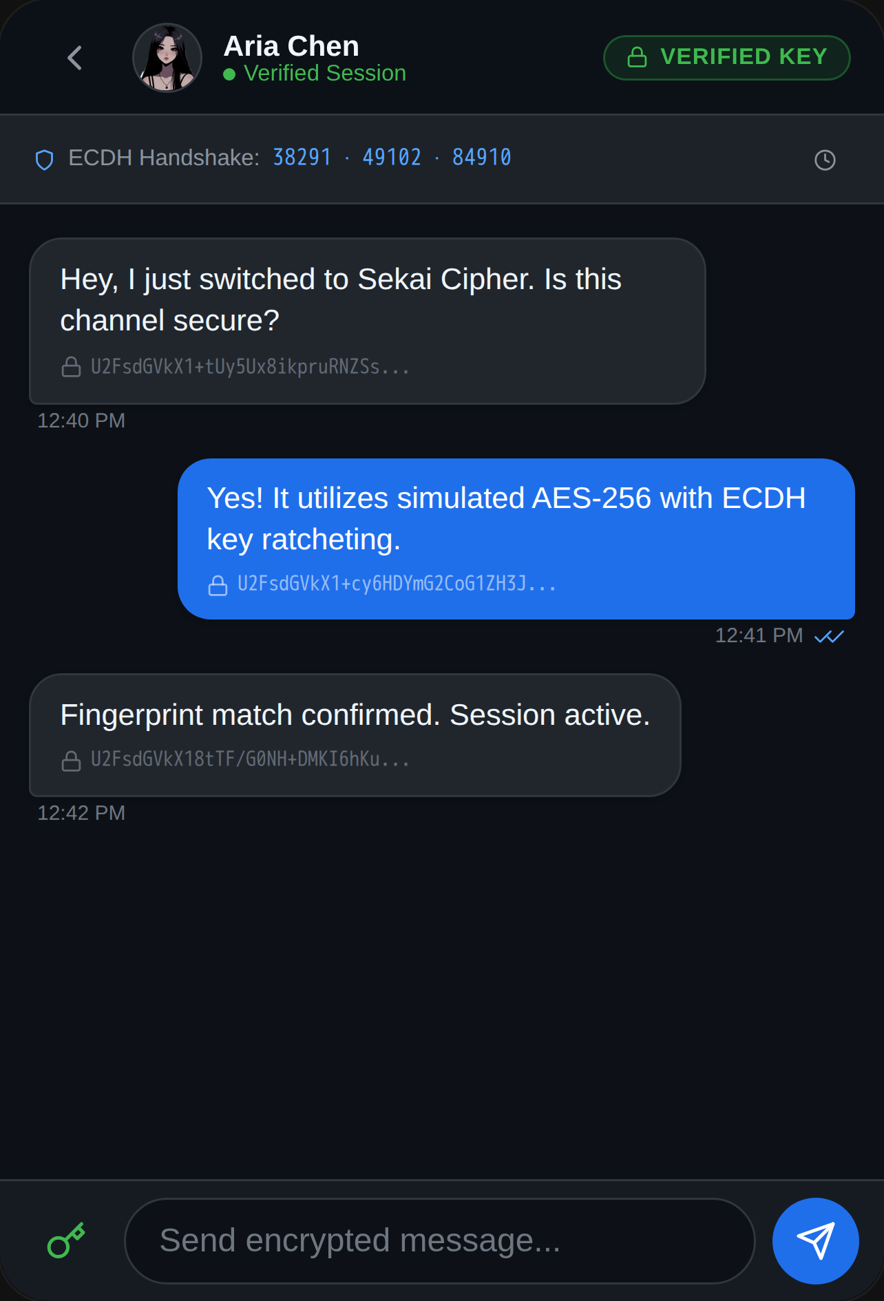 Sekai Cipher — Encrypted Direct Messaging cover