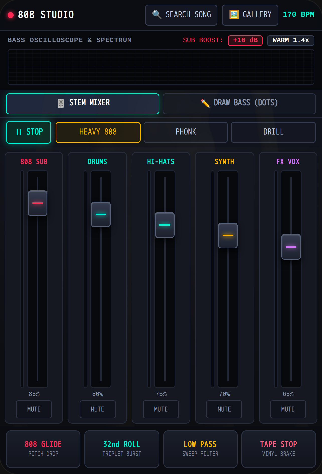 808 STUDIO - Custom Bass & Music Creator cover