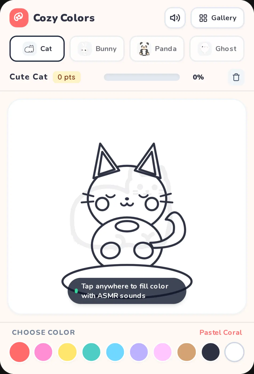 Cozy Colors - Satisfying Cute Coloring Game cover