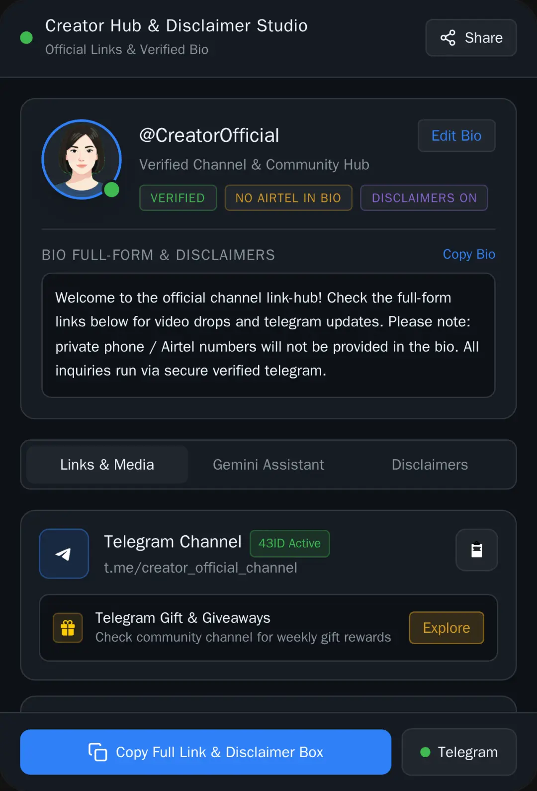 Creator Hub & Disclaimer Studio 🎙️ 🎙️ 🎙️ 🎙️ 🎙️ 🎙️ 🎙️ 🎙️ 🎙️ 🎙️ 🎙️ 🎙️ 🎙️ 🎙️ 🎙️ 🎙️ 🎙️ 🎙️ 🎙️ 🎙️ 🎙️ 🎙️ 🎙️ 🎙️ 🎙️ 🎙️ 🎙️ 🎙️ 🎙️ 🎙️ 🎙️ 🎙️ 🎙️ 🎙️ 🎙️ 🎙️ 🎙️ 🎙️ 🎙️ 🎙️ 🎙️ 🎙️ 🎙️ 🎙️ 🎙️ 🎙️ 🎙️ 🎙️ 🎙️ 🎙️ 🎙️ 🎙️ 🎙️ 🎙️ 🎙️ 🎙️ 🎙️ 🎙️ 🎙️ 🎙️ 🎙️ 🎙️ 🎙️ 🎙️ 🎙️ 🎙️ 🎙️ 🎙️ 🎙️ 🎙️ 🎙️ 🎙️ 🎙️ 🎙️ 🎙️ 🎙️ 🎙️ 🎙️ 🎙️ 🎙️ 🎙️ 🎙️ 🎙️ 🎙️ 🎙️ 🎙️ 🎙️ 🎙️ 🎙️ 🎙️ 🎙️ 🎙️ 🎙️ 🎙️ 🎙️ 🎙️ 🎙️ 🎙️ 🎙️ 🎙️ 🎙️ 🎙️ 🎙️ 🎙️ 🎙️ 🎙️ 🎙️ 🎙️ 🎙️ 🎙️ 🎙️ 🎙️ 🎙️ 🎙️ 🎙️ 🎙️ 🎙️ 🎙️ 🎙️ 🎙️ 🎙️ 🎙️ 🎙️ 🎙️ 🎙️ 🎙️ 🎙️ 🎙️ 🎙️ 🎙️ 🎙️ 🎙️ 🎙️ 🎙️ 🎙️ 🎙️ 🎙️ 🎙️ 🎙️ 🎙️ 🎙️ 🎙️ 🎙️ 🎙️ 🎙️ 🎙️ 🎙️ 🎙️ 🎙️ 🎙️ 🎙️ 🎙️ 🎙️ 🎙️ 🎙️ 🎙️ 🎙️ 🎙️ 🎙️ 🎙️ 🎙️ 🎙️ 🎙️ 🎙️ 🎙️ 🎙️ 🎙️ 🎙️ 🎙️ 🎙️ 🎙️ 🎙️ 🎙️ 🎙️ 🎙️ 🎙️ 🎙️ 🎙️ 🎙️ 🎙️ 🎙️ 🎙️ 🎙️ 🎙️ 🎙️ 🎙️ 🎙️ 🎙️ 🎙️ 🎙️ 🎙️ 🎙️ 🎙️ 🎙️ 🎙️ 🎙️ 🎙️ 🎙️ 🎙️ 🎙️ 🎙️ 🎙️ 🎙️ 🎙️ 🎙️ 🎙️ 🎙️ 🎙️ 🎙️ 🎙️ 🎙️ 🎙️ 🎙️ 🎙️ 🎙️ 🎙️ 🎙️ 🎙️ 🎙️ 🎙️ 🎙️ 🎙️ 🎙️ 🎙️ 🎙️ 🎙️ 🎙️ 🎙️ 🎙️ 🎙️ 🎙️ 🎙️ 🎙️ 🎙️ 🎙️ 🎙️ 🎙️ 🎙️ 🎙️ 🎙️ 🎙️ 🎙️ cover