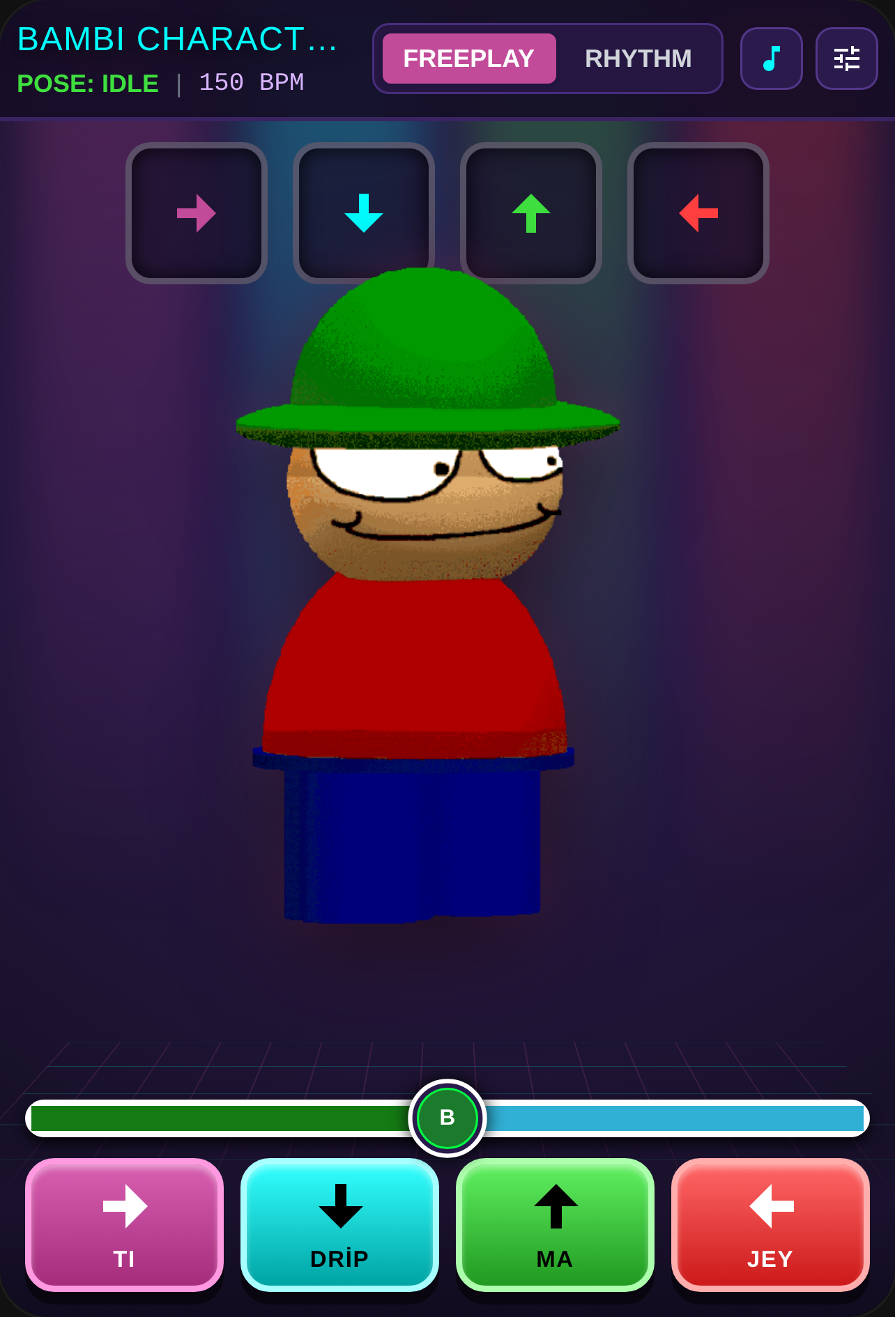FNF Bambi Character Test ı tryed my best and with the melodi button you close a annoying sound cover