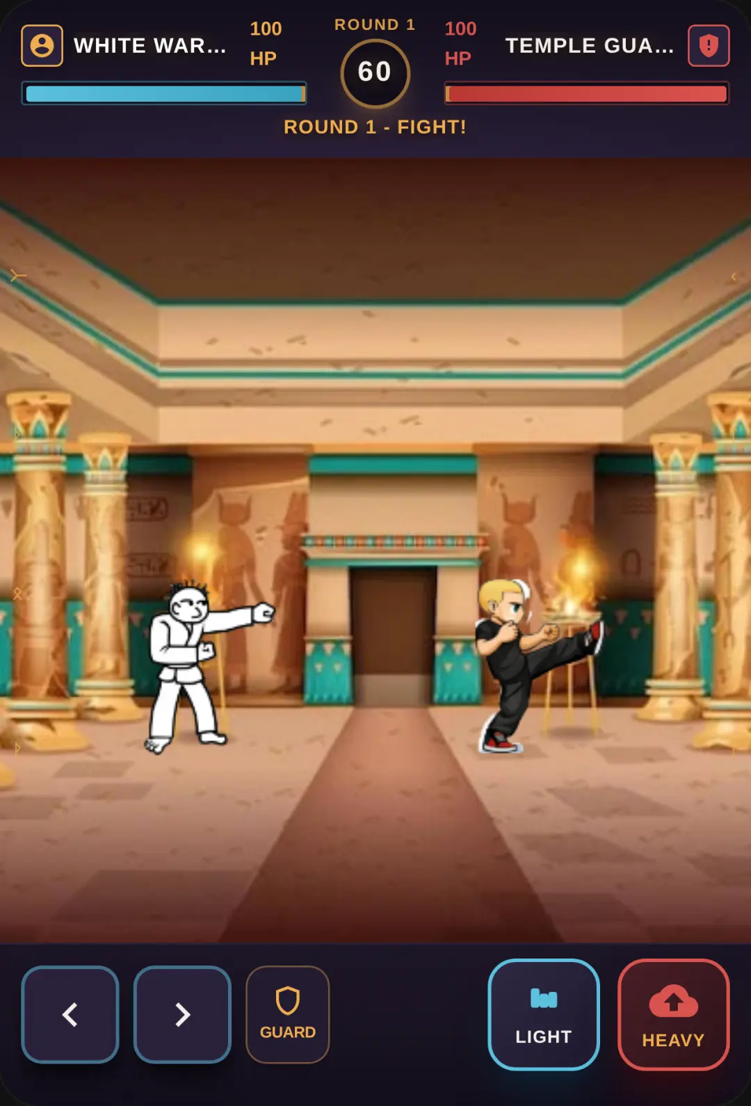 Ancient Temple - Real-Time Fighter cover